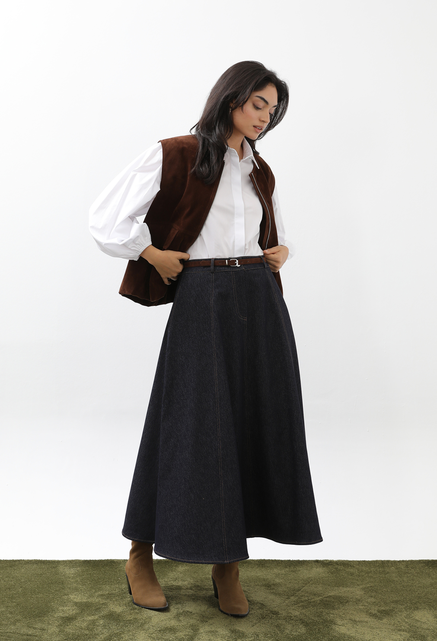 Black Modest Flared Maxi Skirt - Brand: SOUL - Women & Kids, Baby Clothes Wholesale - TheBS Women