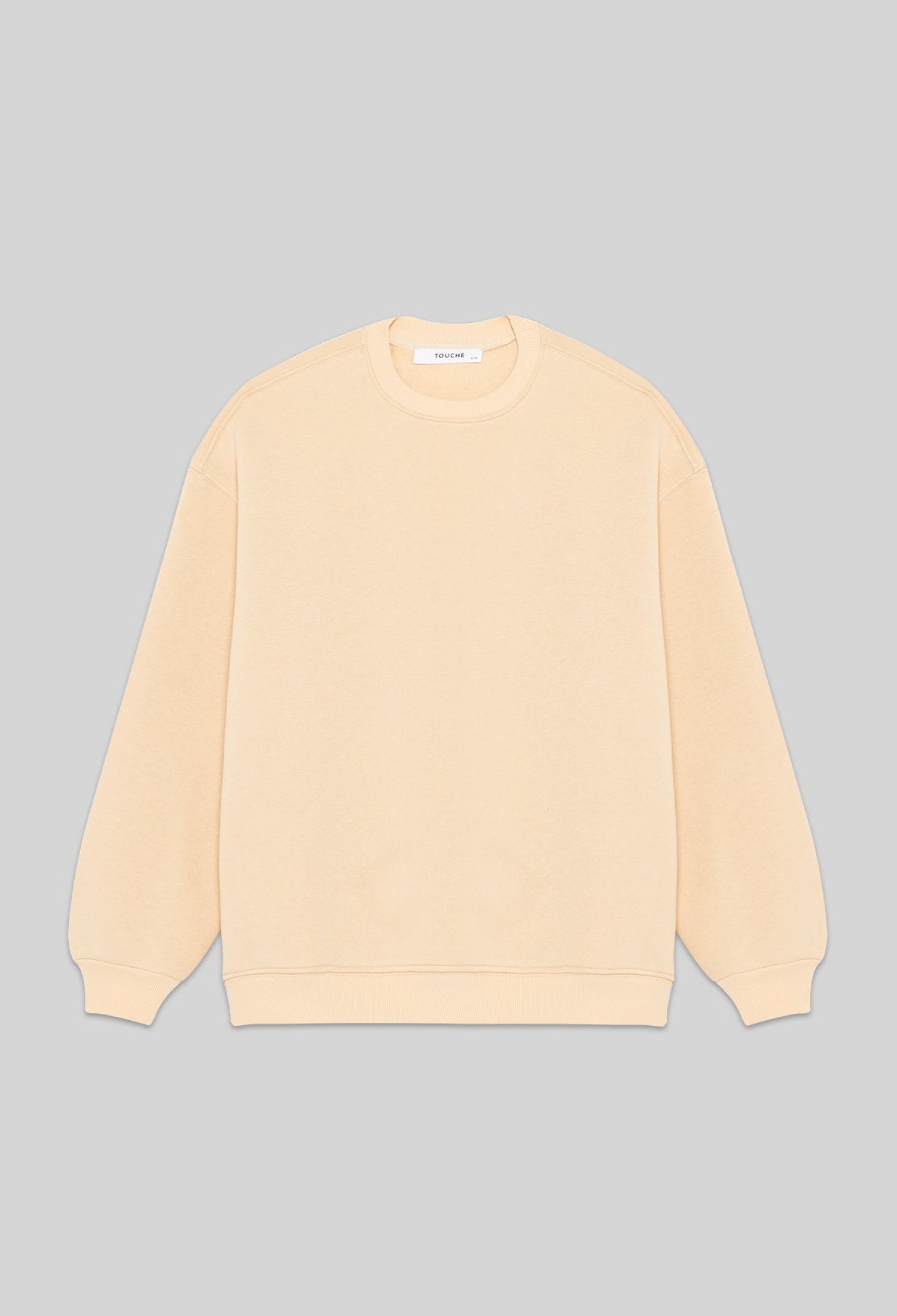 Beige Oversized Fit Casual Sweatshirt - Brand: Touche Prive - Women & Kids, Baby Clothes Wholesale - TheBS Women