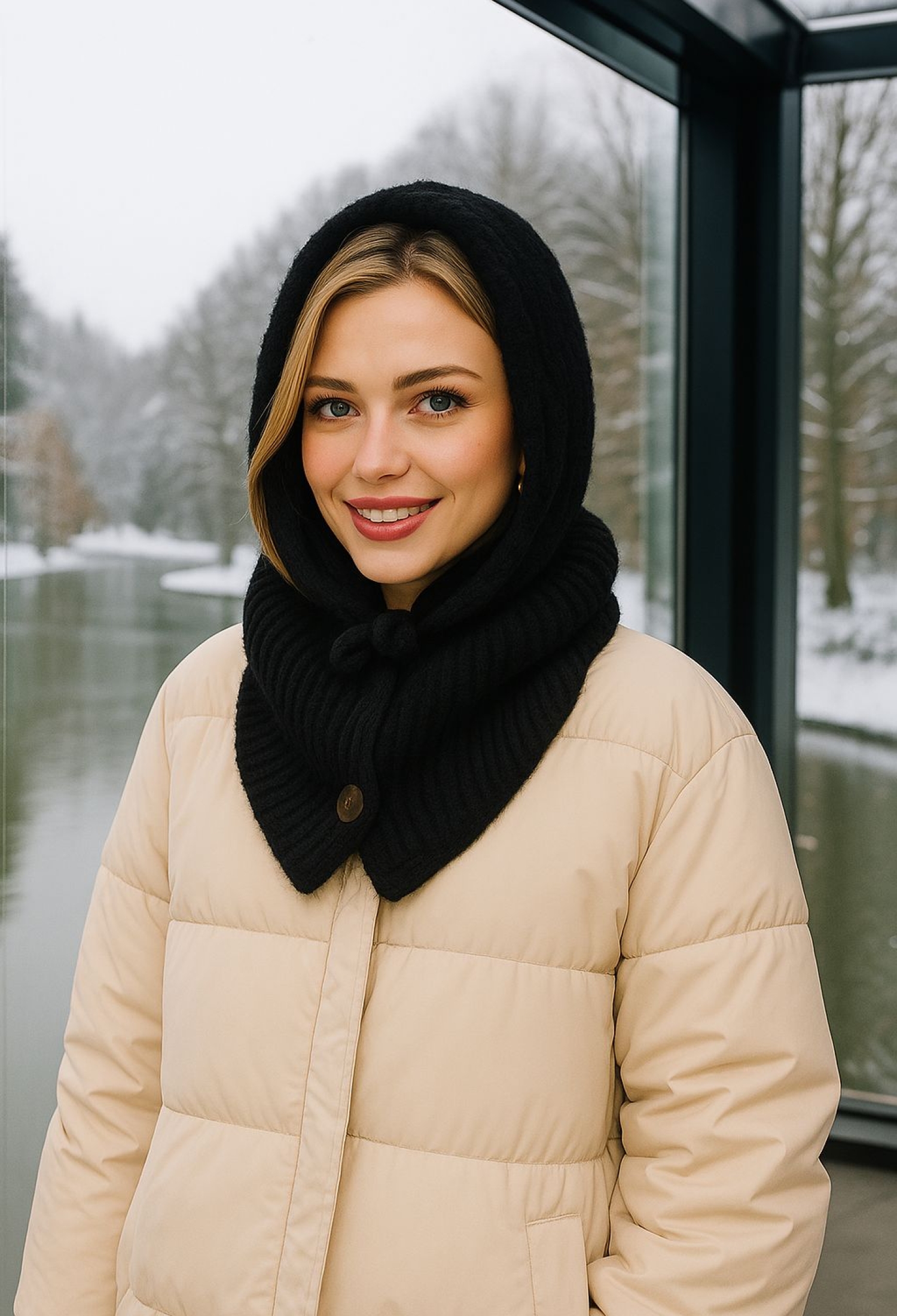 Bonnet – Modest Elegant Plain Winter Headwear - Brand: Axesoire - Women & Kids, Baby Clothes Wholesale - TheBS Women
