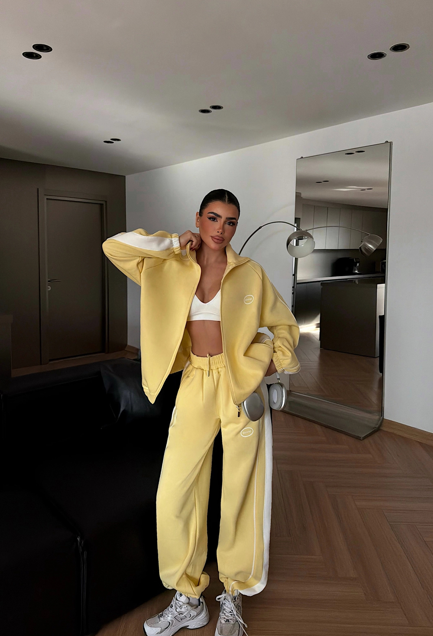 Tracksuit Oversized Fit With Hooded Neck - Brand: EYYO ATELIER - Women & Kids, Baby Clothes Wholesale - TheBS Women