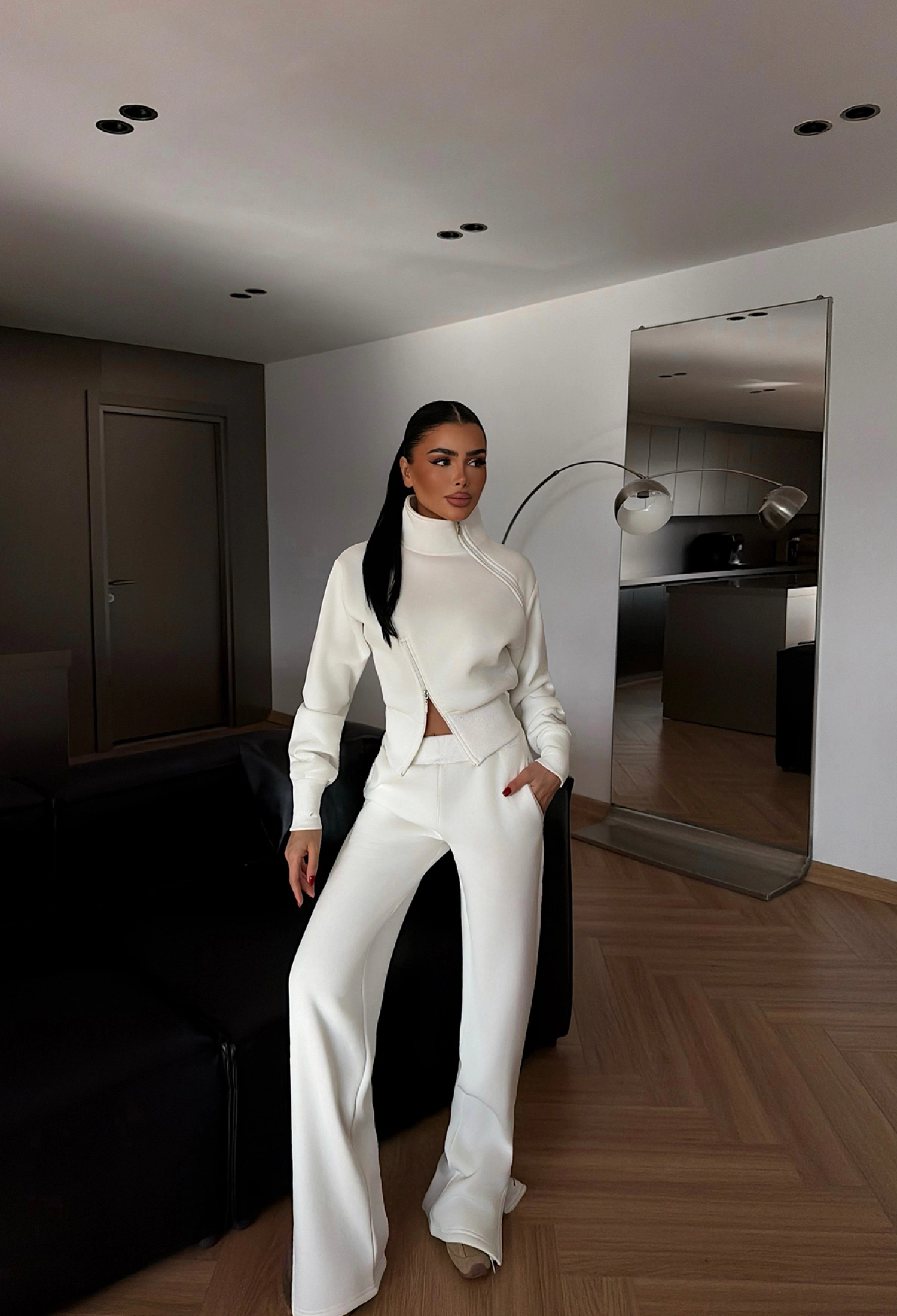 Tracksuit With Flare Leg Palazzo Pants - Brand: EYYO ATELIER - Women & Kids, Baby Clothes Wholesale - TheBS Women