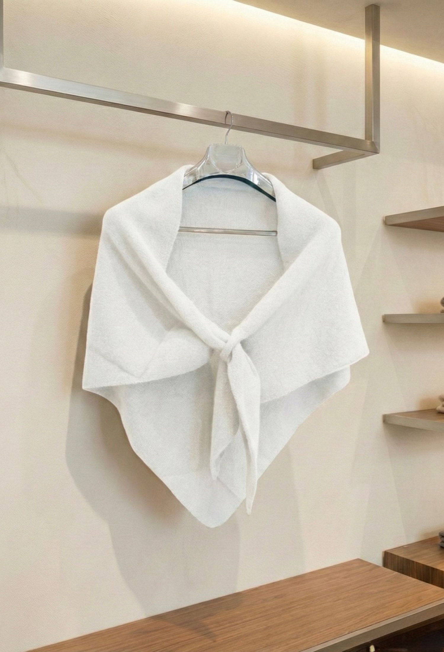 White Elegant Shawl For Formal Occasions - Brand: Axesoire - Women & Kids, Baby Clothes Wholesale - TheBS Women