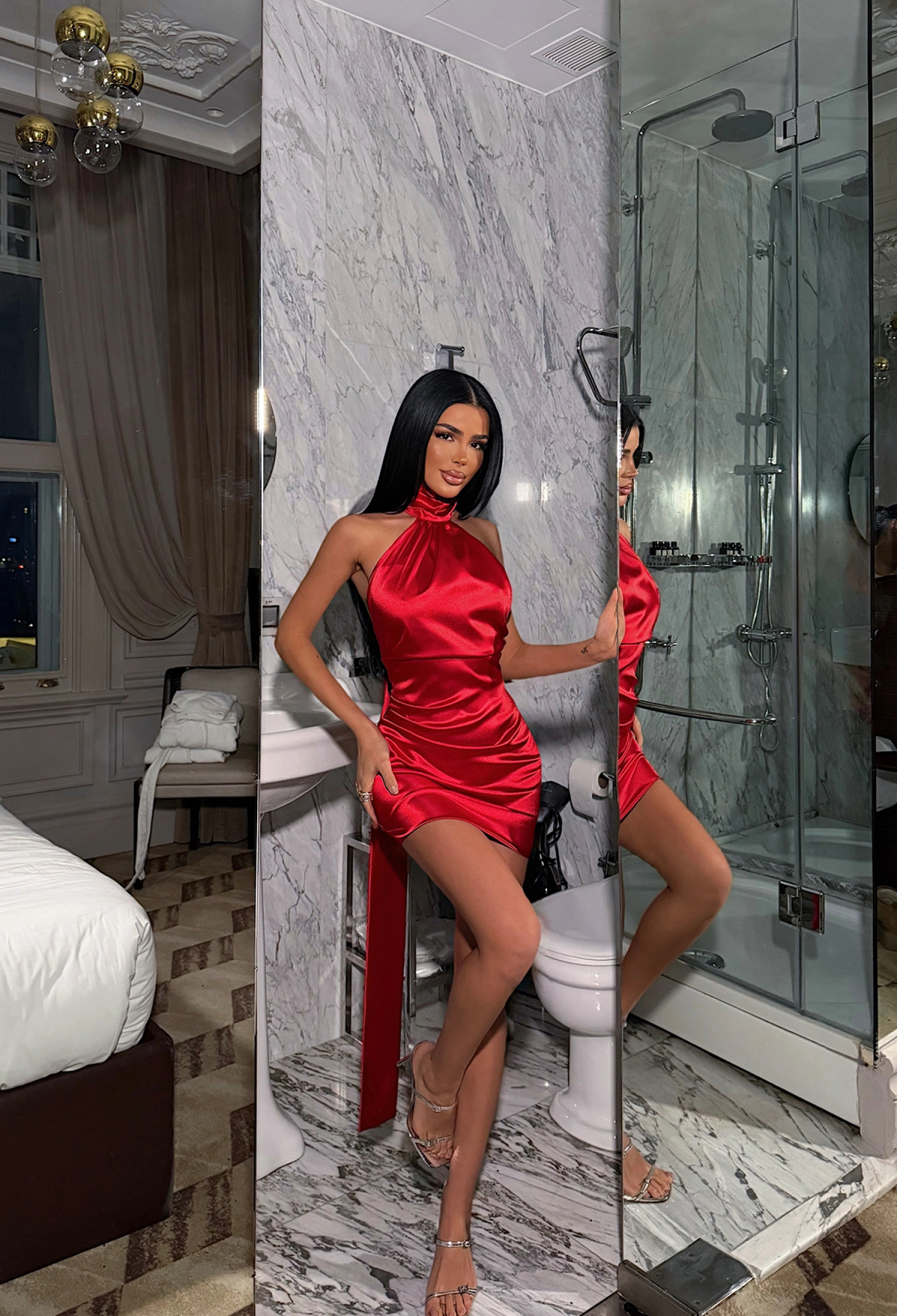 Sexy Glam Elegant Formal Bodycon Mini Dress - Brand: EYYO ATELIER - Women & Kids, Baby Clothes Wholesale - TheBS Women