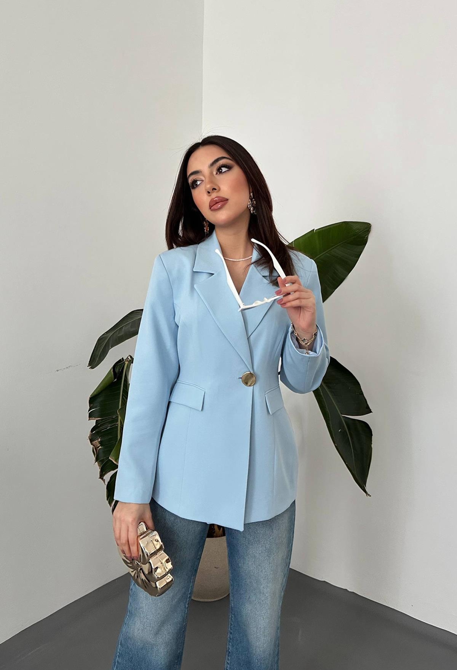 Single-Breasted Blazer Jacket - Brand: Elisa - Women & Kids, Baby Clothes Wholesale - TheBS Women