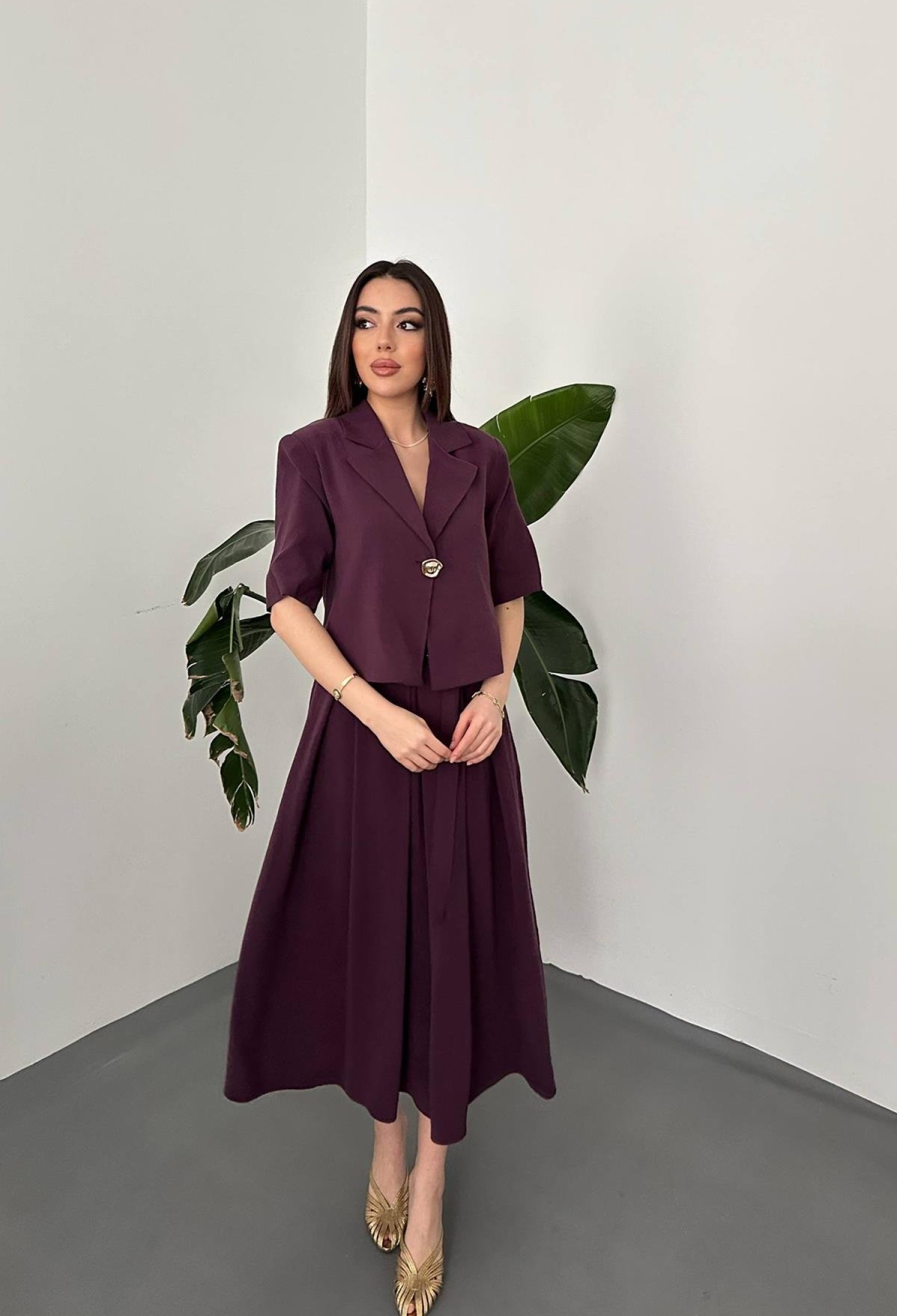 Purple Elegant Formal Set - Brand: Elisa - Women & Kids, Baby Clothes Wholesale - TheBS Women