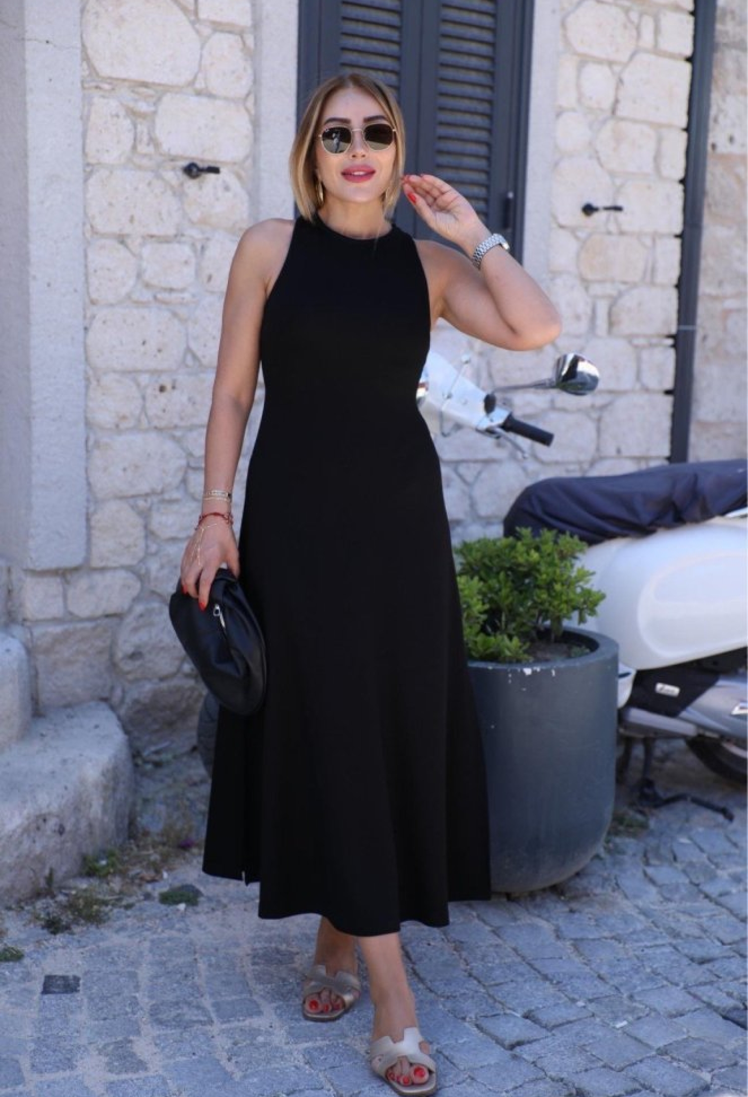 Fit And Flare Dress With High Neck - Brand: Janes - Women & Kids, Baby Clothes Wholesale - TheBS Women