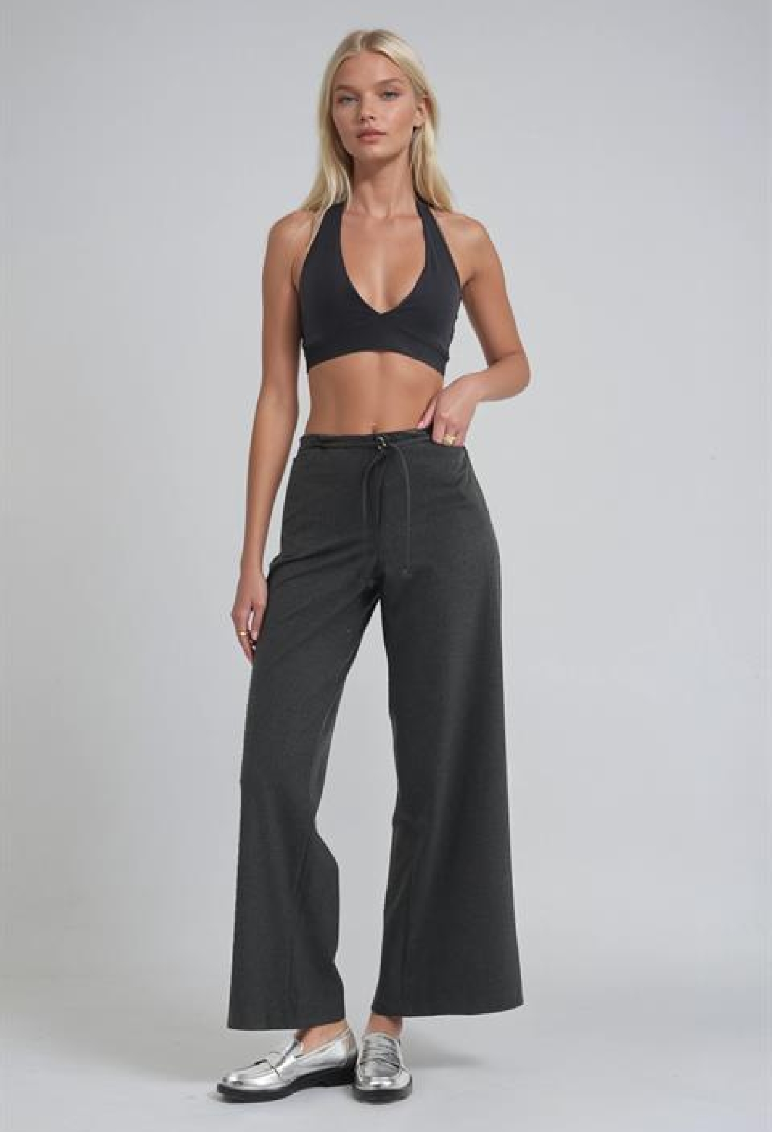 Black Casual Sport Palazzo Pants - Brand: Sobe Istanbul - Women & Kids, Baby Clothes Wholesale - TheBS Women