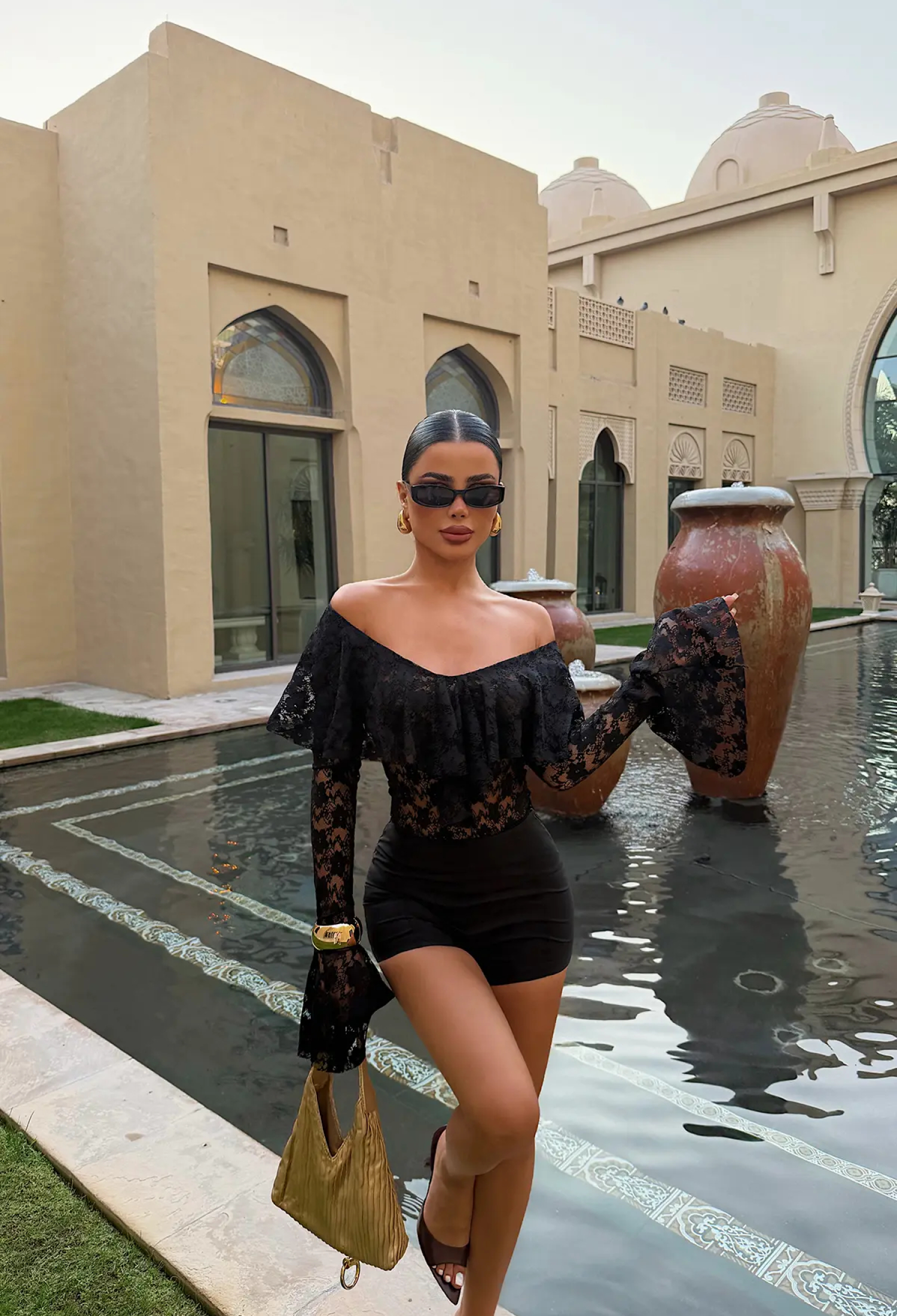 Bodysuit - Sexy Elegant Glam Long Sleeve Bell Sleeve Off Shoulder Neck Fitted - Brand: EYYO ATELIER - Women & Kids, Baby Clothes Wholesale - TheBS Women