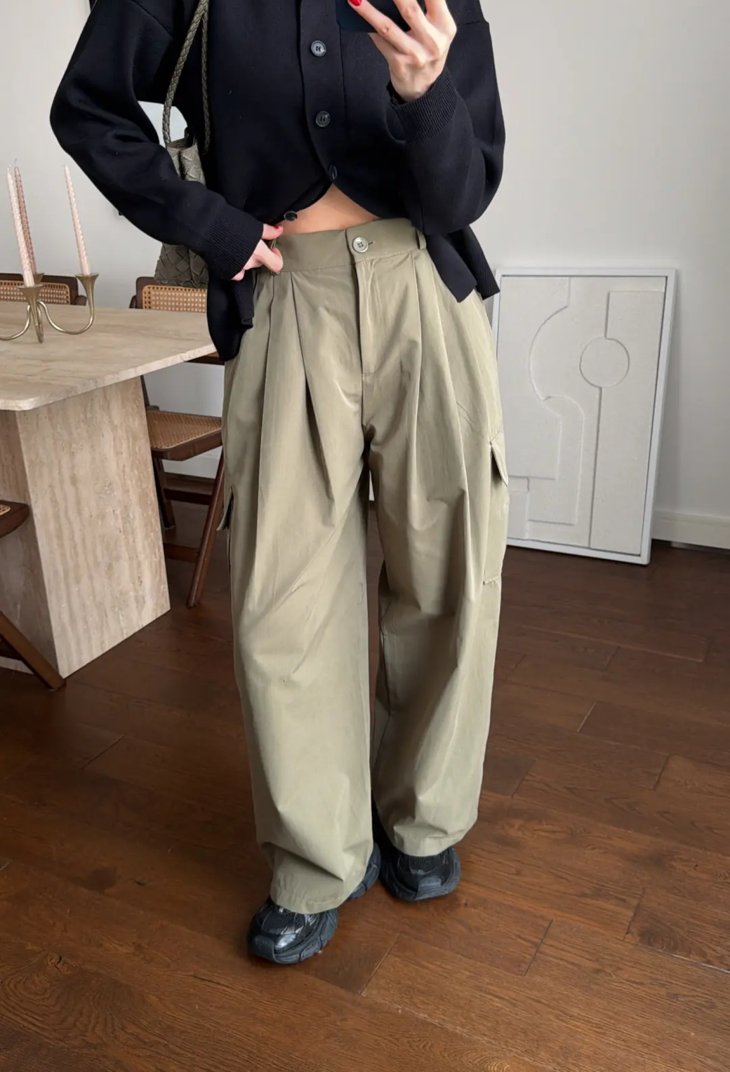 Casual Cargo Pants With Wide Leg - Brand: Cream Rouge - Women & Kids, Baby Clothes Wholesale - TheBS Women