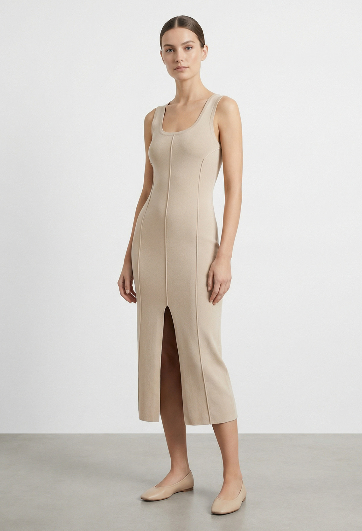 Beige Blouse With Square Neck And Cap Sleeves - Brand: SOUL - Women & Kids, Baby Clothes Wholesale - TheBS Women