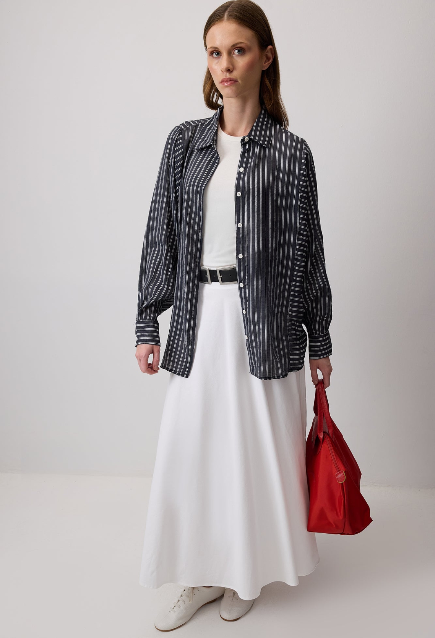 Striped Regular Fit Shirt With Shawl Collar - Brand: Touche Prive - Women & Kids, Baby Clothes Wholesale - TheBS Women