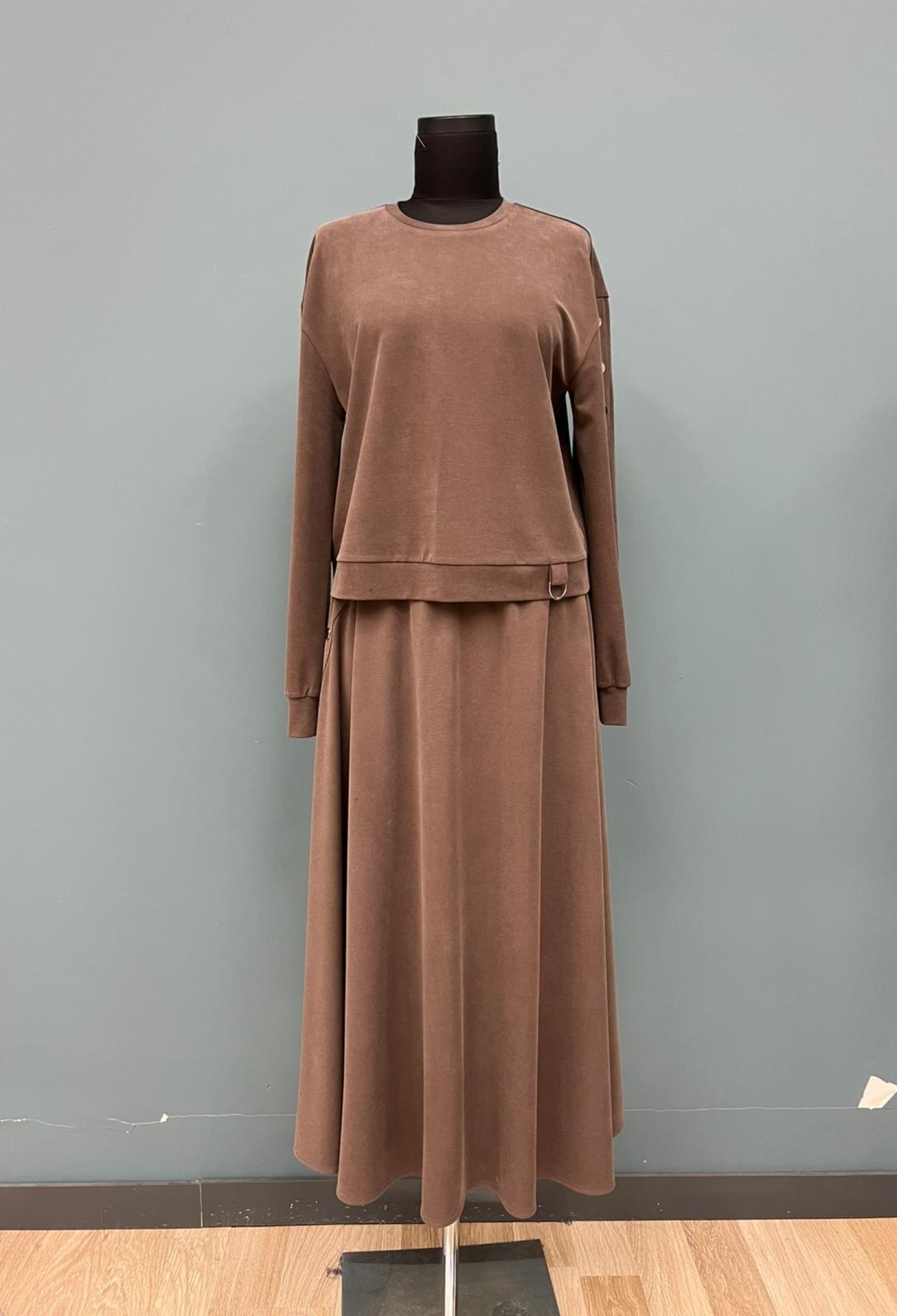 Brown Modest Casual Elegant Set - Brand: Puane - Women & Kids, Baby Clothes Wholesale - TheBS Women