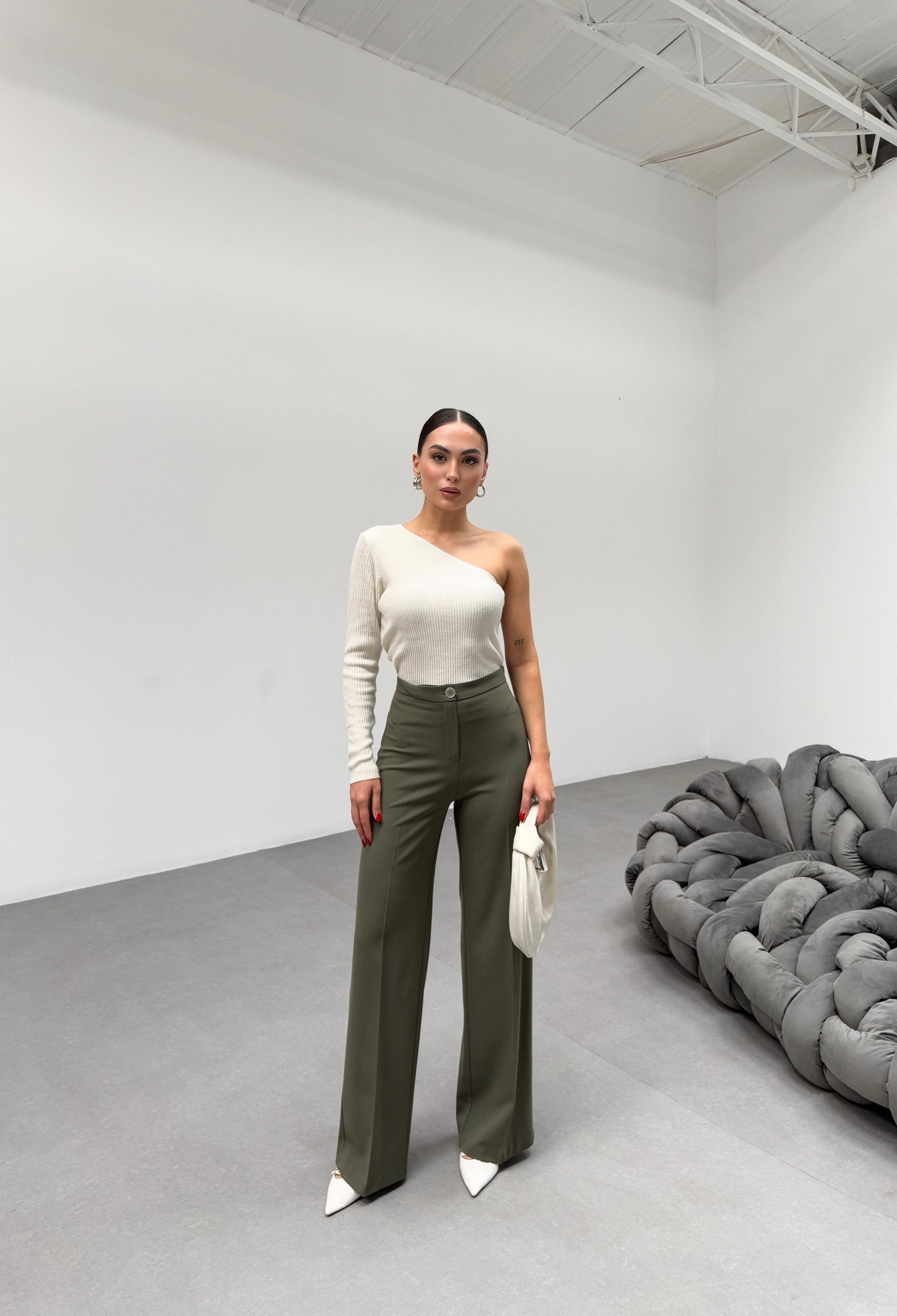 Elegant High Waist Tapered Pants - Brand: Ouz Fashion - Women & Kids, Baby Clothes Wholesale - TheBS Women