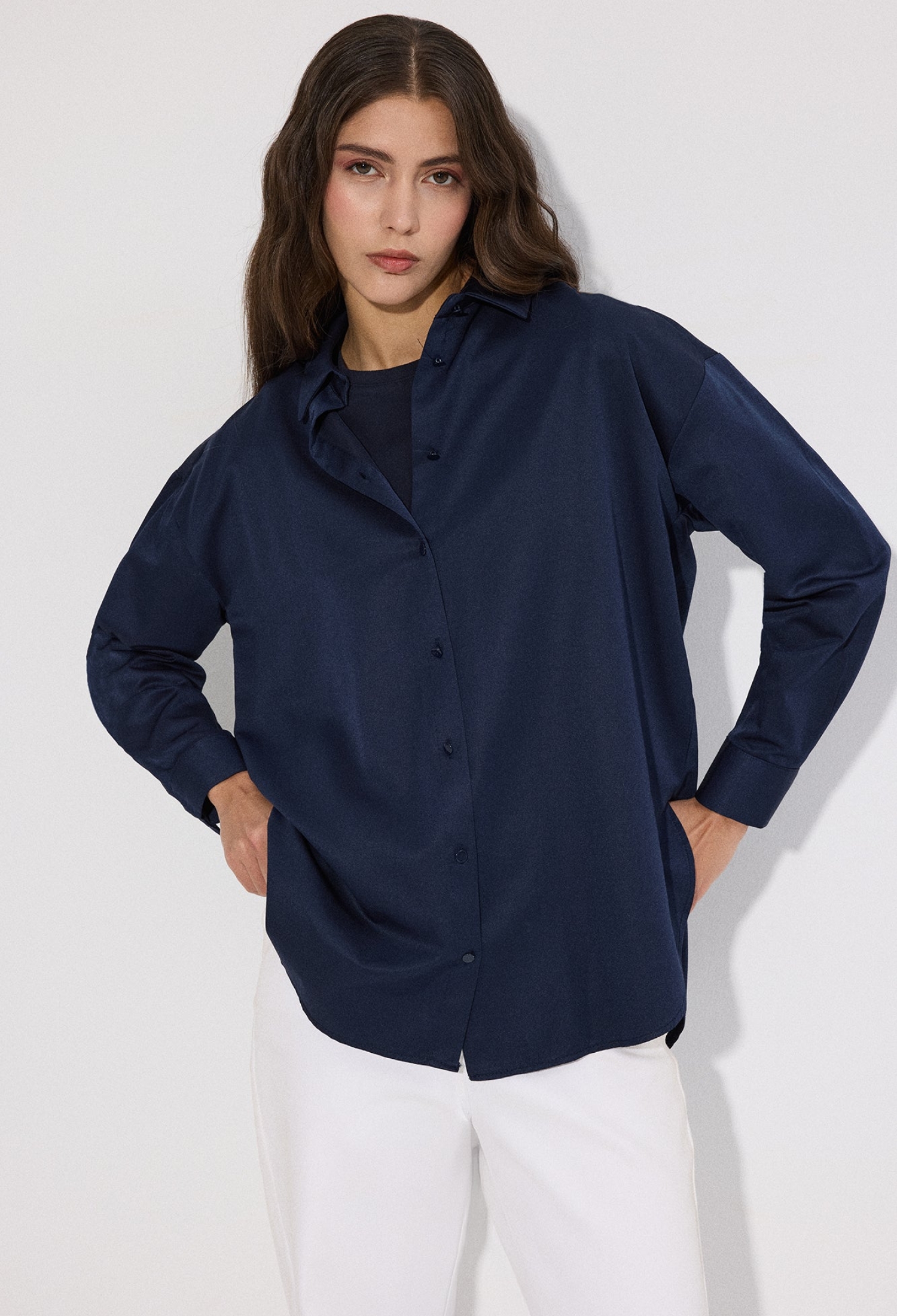 Shirt With Notched Neck And Buttoned Closure - Brand: Touche Prive - Women & Kids, Baby Clothes Wholesale - TheBS Women