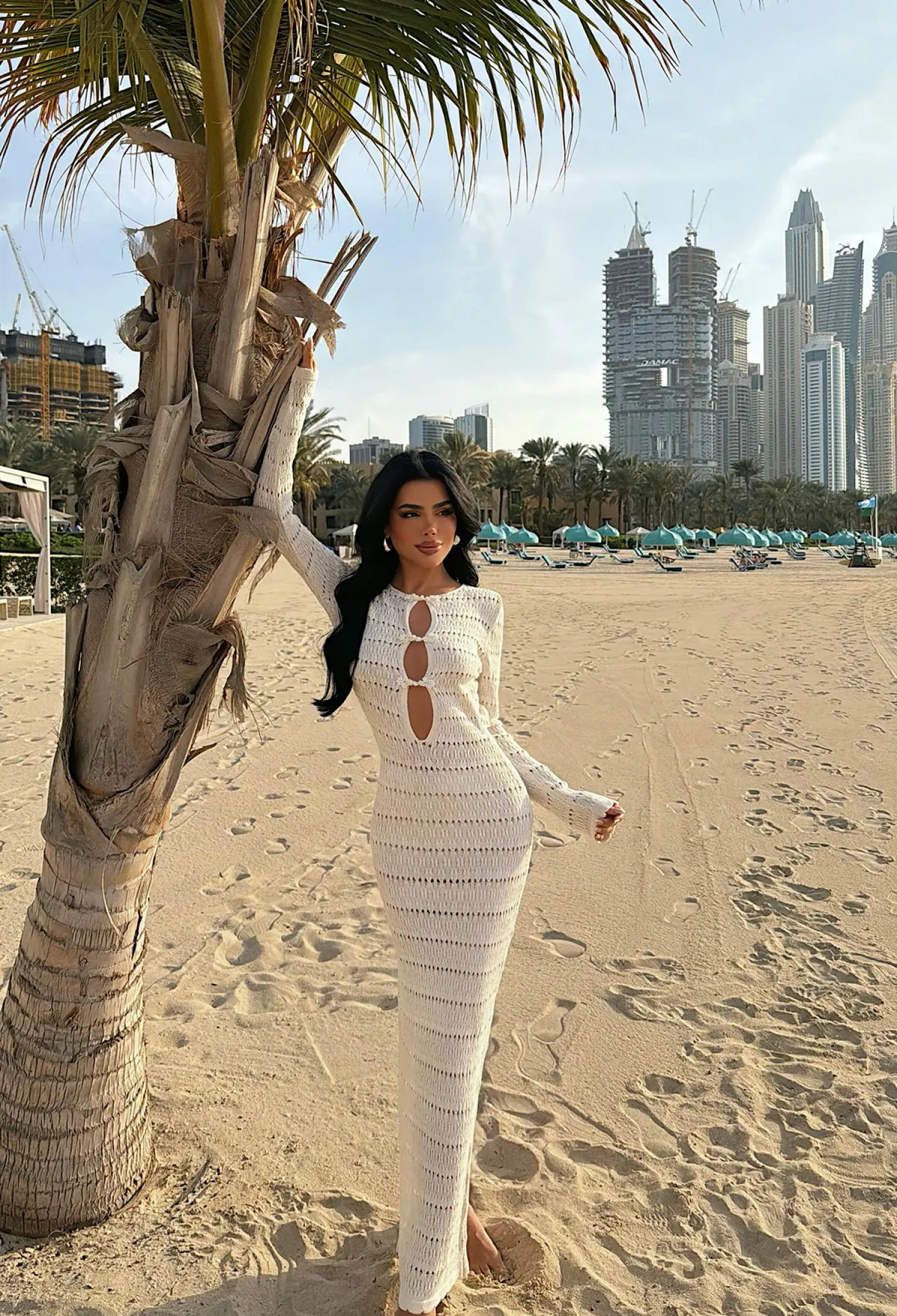 Sexy ElegantBodycon Dress With Keyhole Neck - Brand: EYYO ATELIER - Women & Kids, Baby Clothes Wholesale - TheBS Women