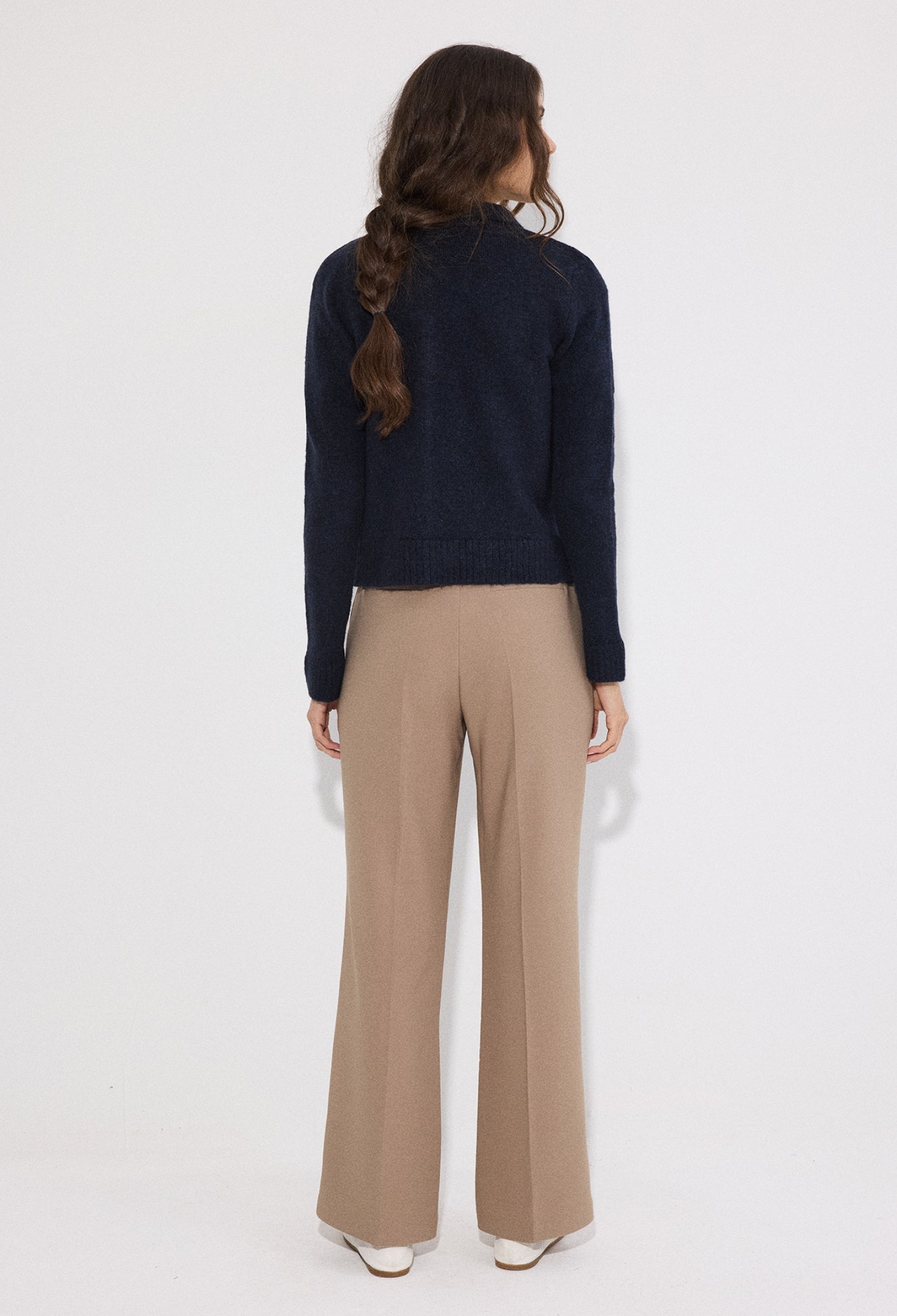 Cardigan - Casual Elegant Buttoned Polo Neck - Brand: Touche Prive - Women & Kids, Baby Clothes Wholesale - TheBS Women