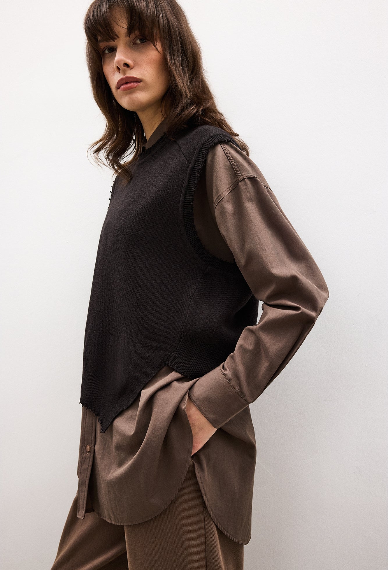 Black Casual Streetwear Vest Pull On Regular Fit - Brand: Touche Prive - Women & Kids, Baby Clothes Wholesale - TheBS Women