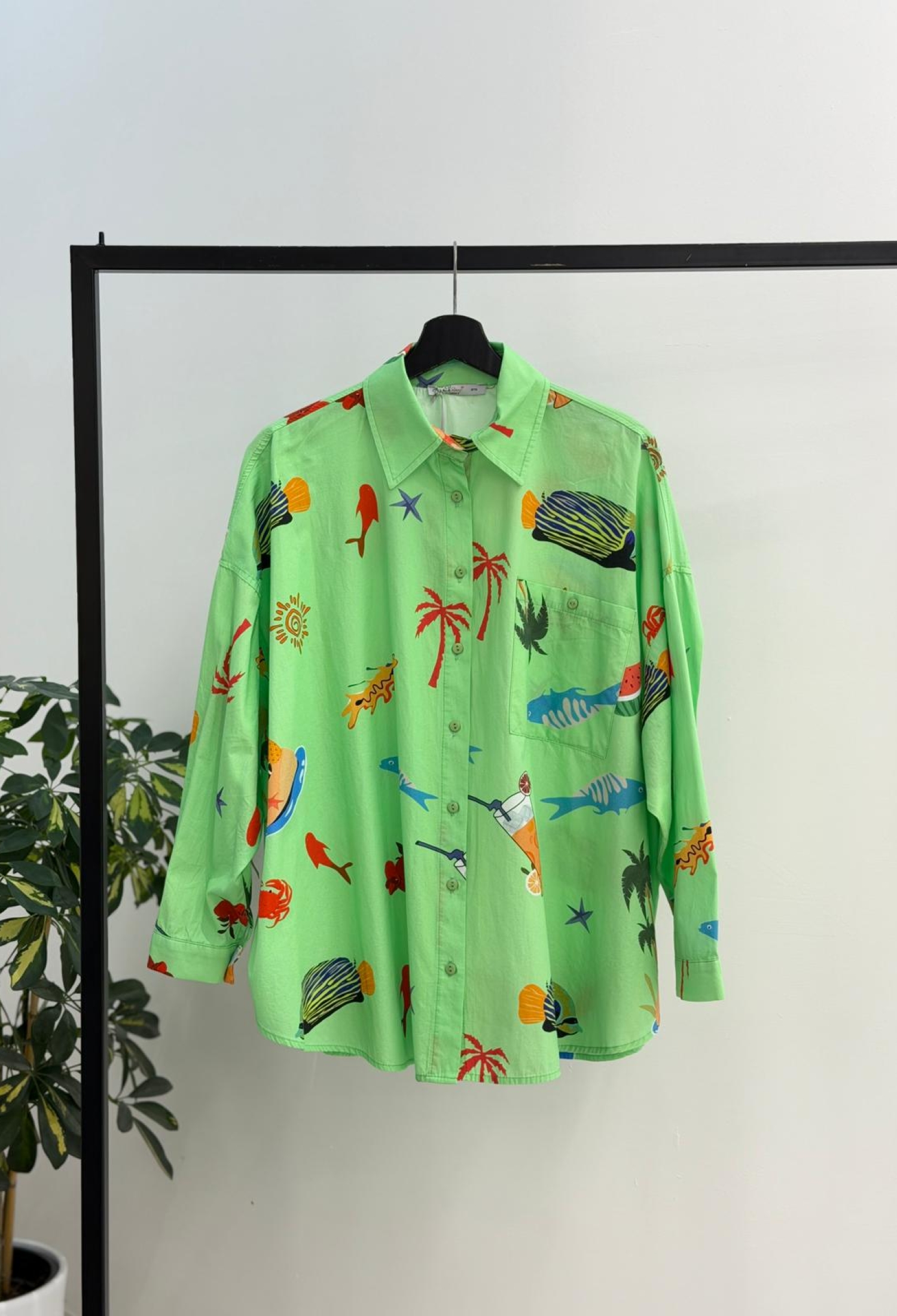 Casual Oversized Fit Polo Neck Shirt - Brand: Cream Rouge - Women & Kids, Baby Clothes Wholesale - TheBS Women