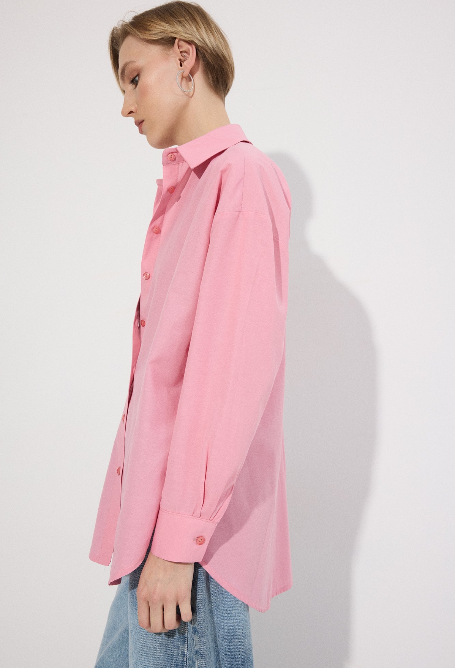 Casual Oversized Polo Neck Shirt - Brand: Touche Prive - Women & Kids, Baby Clothes Wholesale - TheBS Women