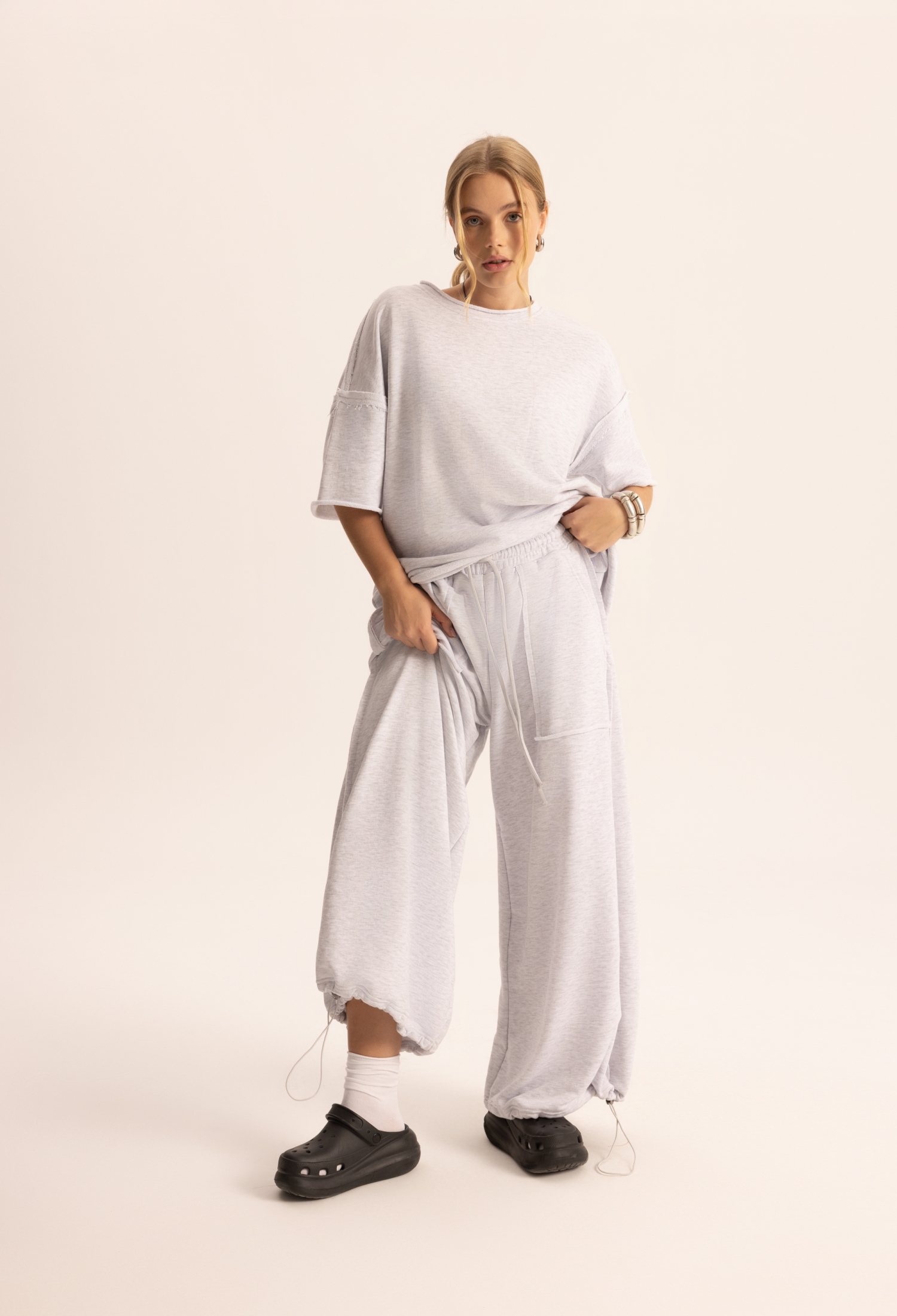 Oversized Fit Tracksuit With Drawstring Closure - Brand: Mai Collection - Women & Kids, Baby Clothes Wholesale - TheBS Women