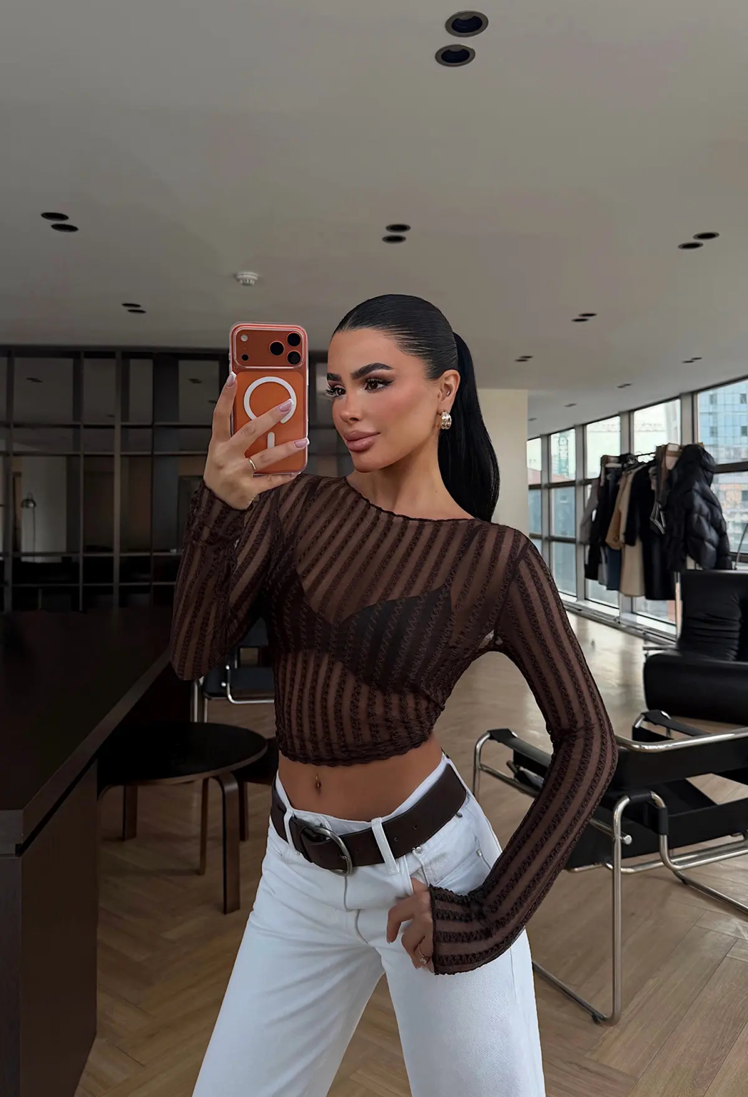 Black Slim Fit Sexy Crop Blouse - Brand: EYYO ATELIER - Women & Kids, Baby Clothes Wholesale - TheBS Women