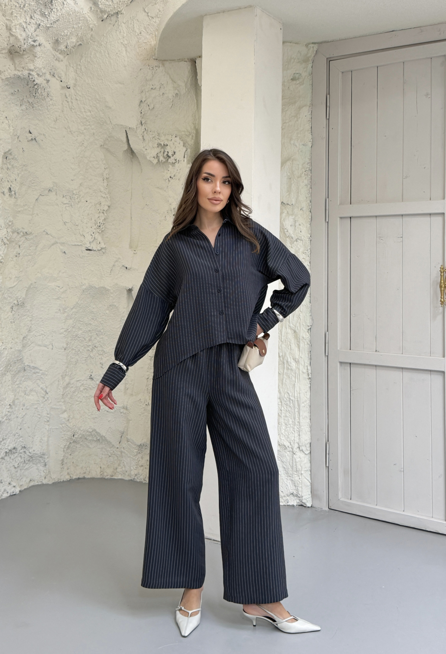 Black Striped Casual Formal Elegant Suit - Brand: Mode Roy - Women & Kids, Baby Clothes Wholesale - TheBS Women