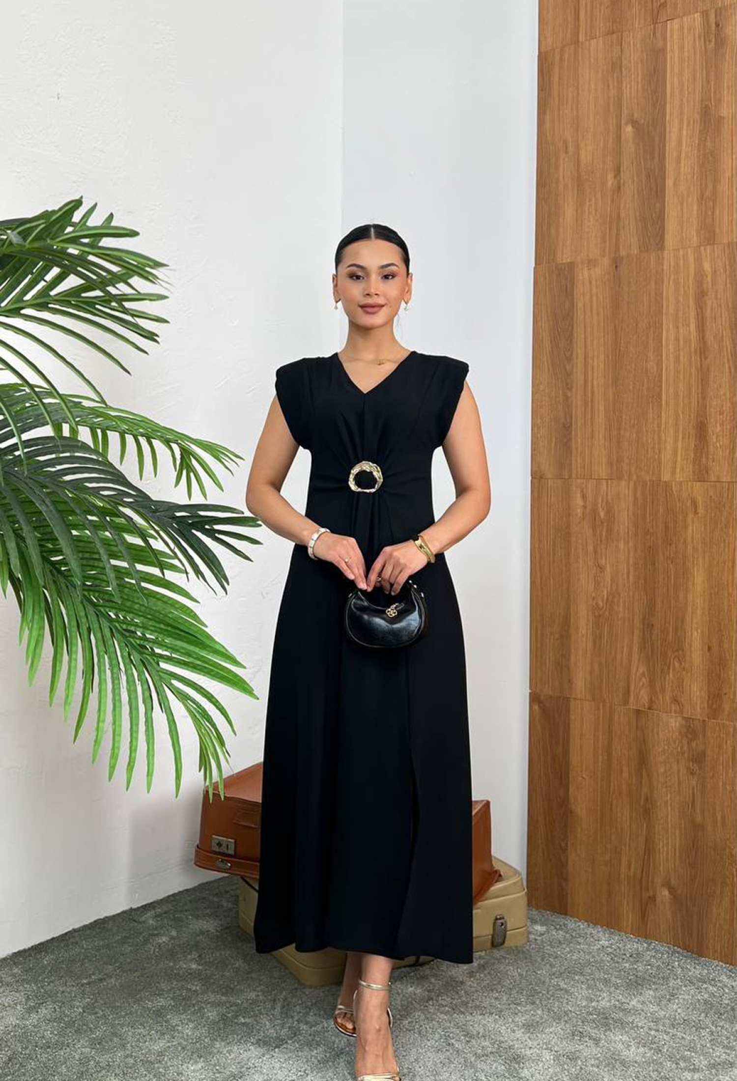 ElegantFit And Flare Maxi Dress - Brand: Mode Roy - Women & Kids, Baby Clothes Wholesale - TheBS Women