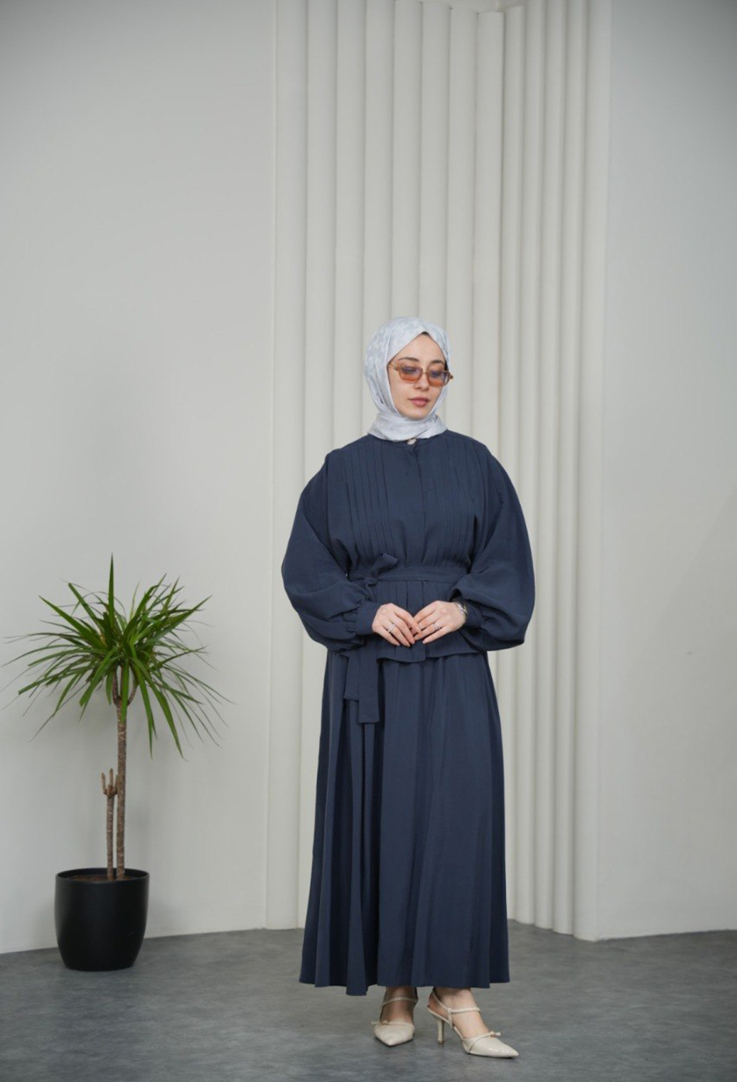 Elegant Pleated Maxi Skirt Set - Brand: Mode Roy - Women & Kids, Baby Clothes Wholesale - TheBS Women