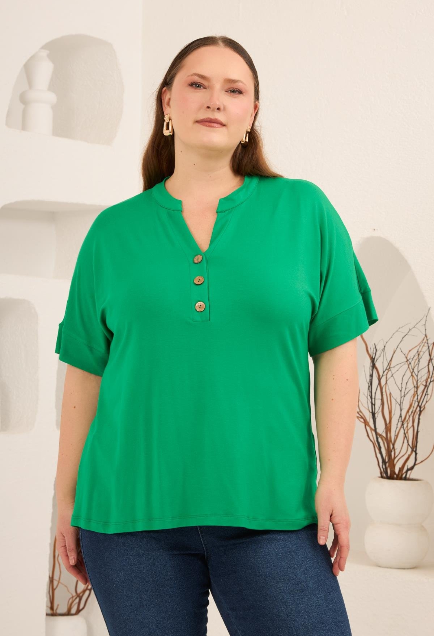 Plus Size Casual Modest Blouse - Brand: RMG - Women & Kids, Baby Clothes Wholesale - TheBS Women