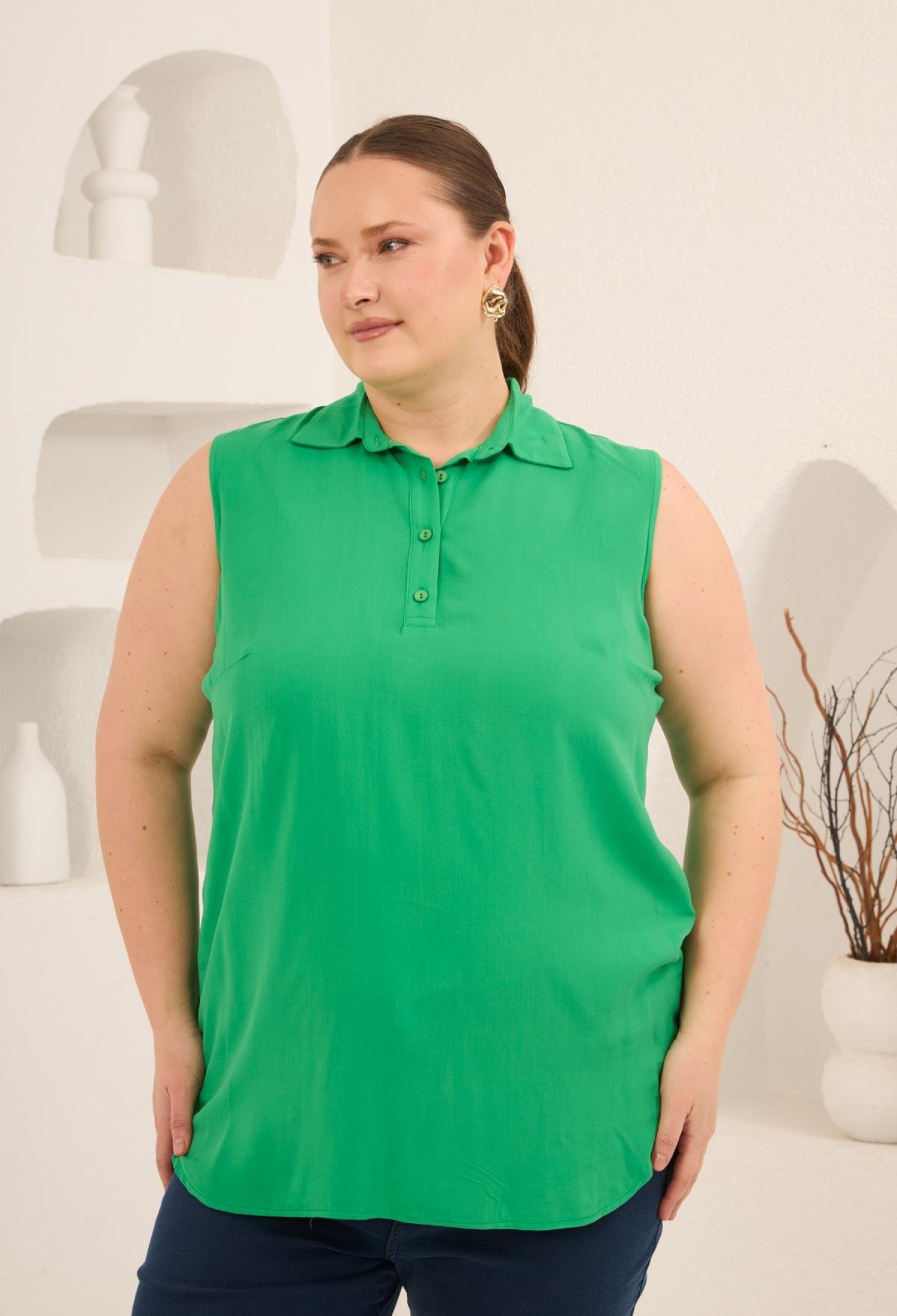 Plus Size Casual Preppy Blouse - Brand: RMG - Women & Kids, Baby Clothes Wholesale - TheBS Women