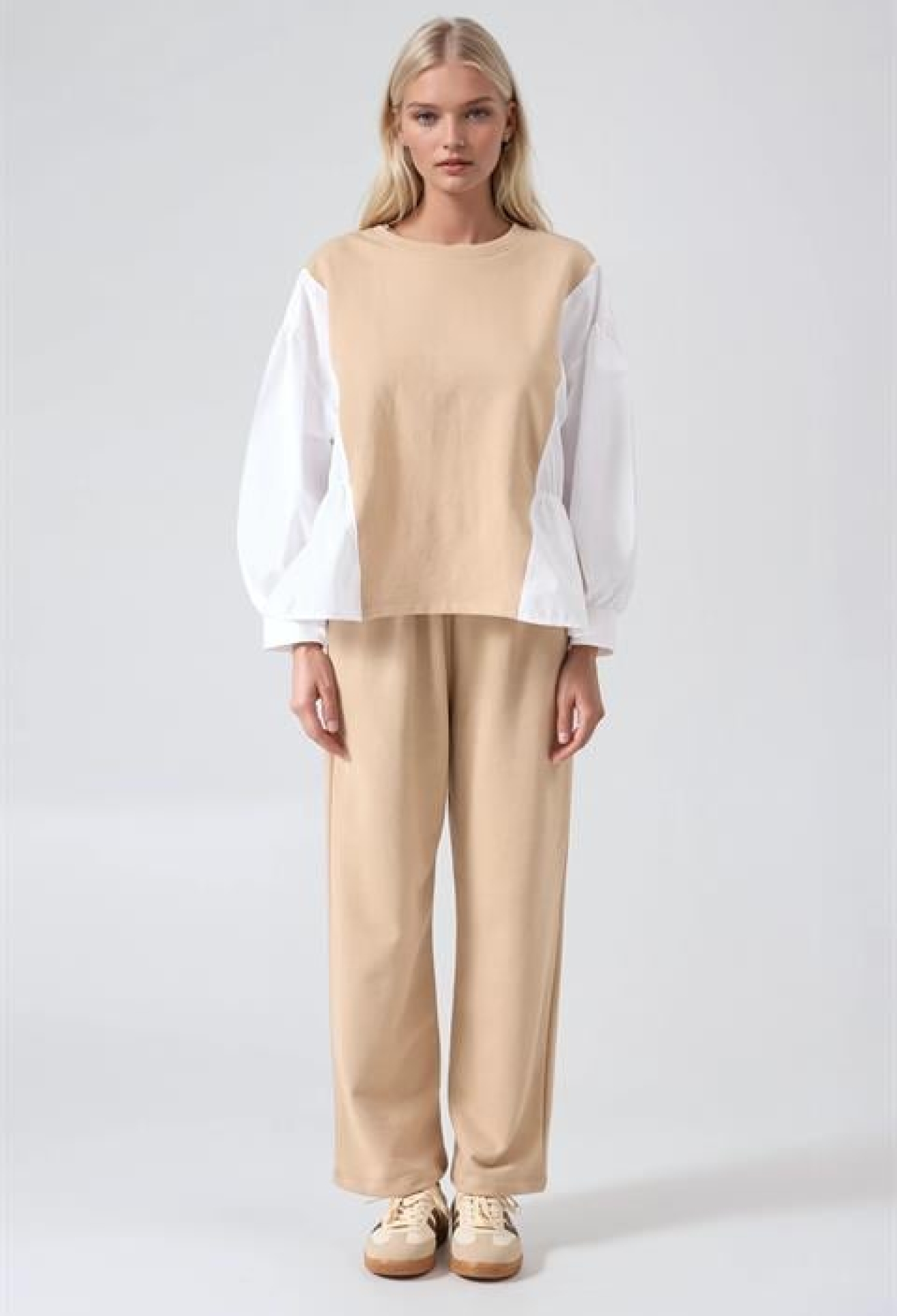 Beige Casual Sport Modest Set - Brand: Sobe Istanbul - Women & Kids, Baby Clothes Wholesale - TheBS Women