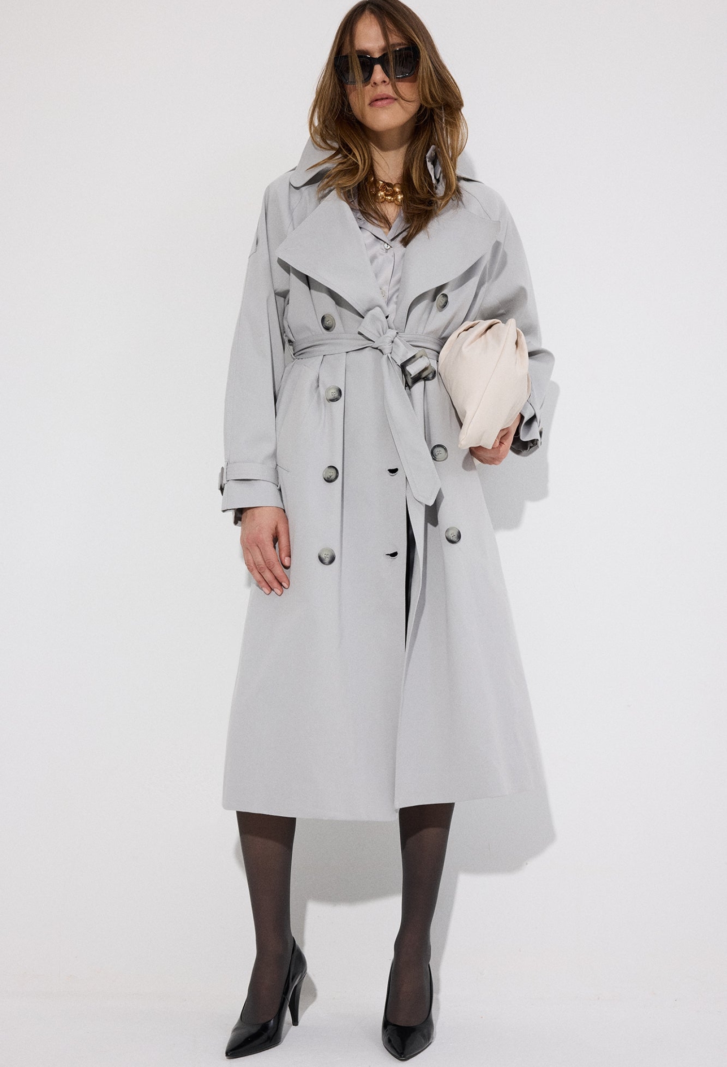 Trenchcoat Classic Single-Breasted Elegance - Brand: Touche Prive - Women & Kids, Baby Clothes Wholesale - TheBS Women