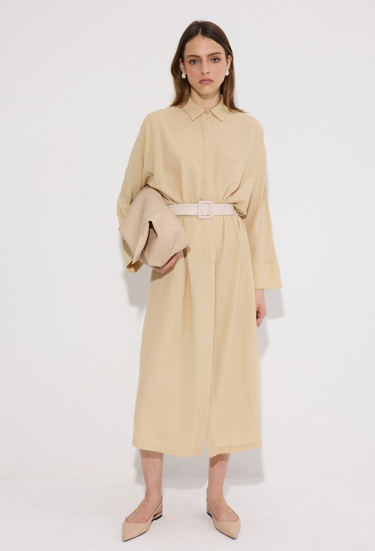 Oversized Polo Neck Shirt - Brand: Touche Prive - Women & Kids, Baby Clothes Wholesale - TheBS Women