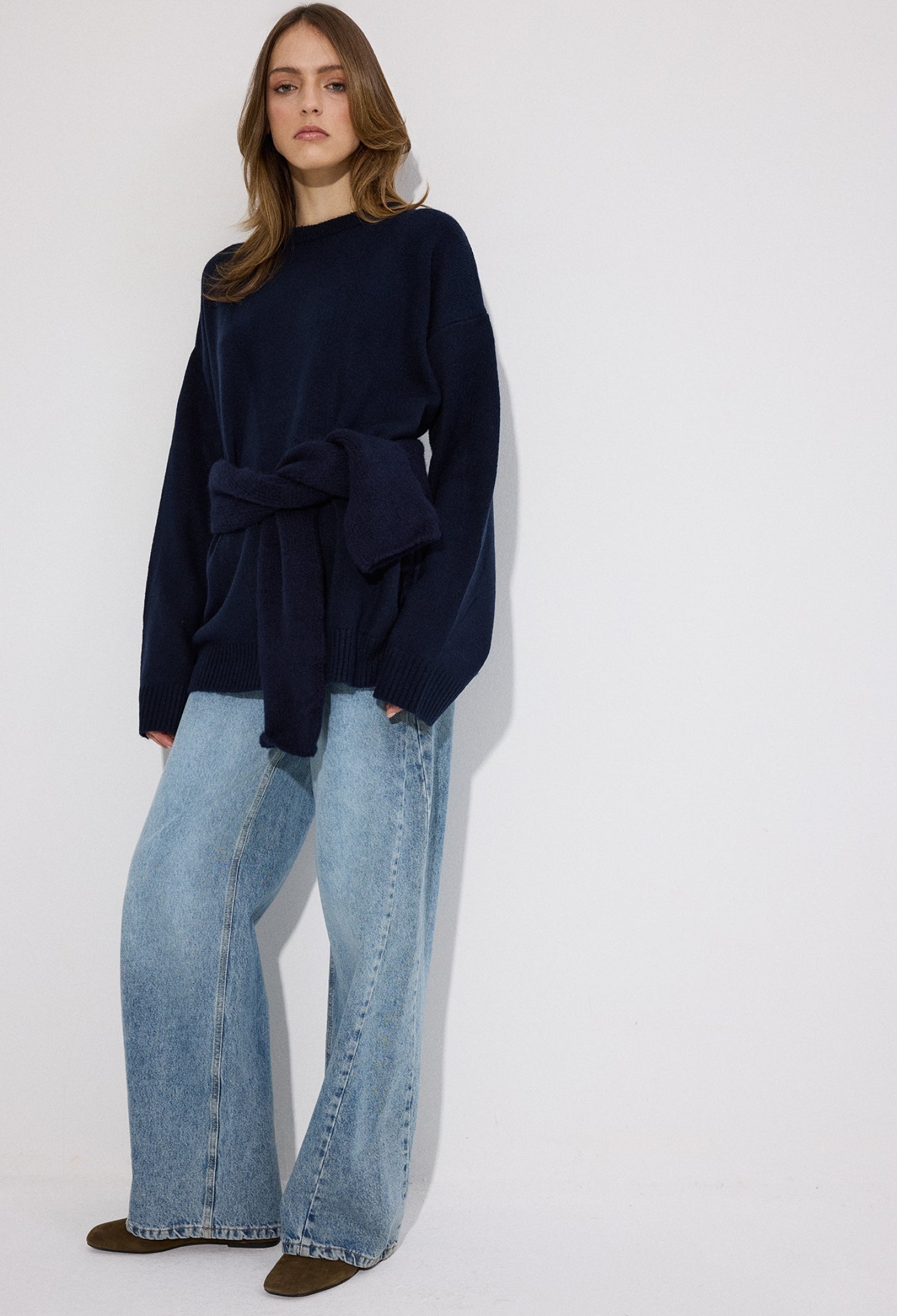 Sweater Oversized Fit Round Neck - Brand: Touche Prive - Women & Kids, Baby Clothes Wholesale - TheBS Women