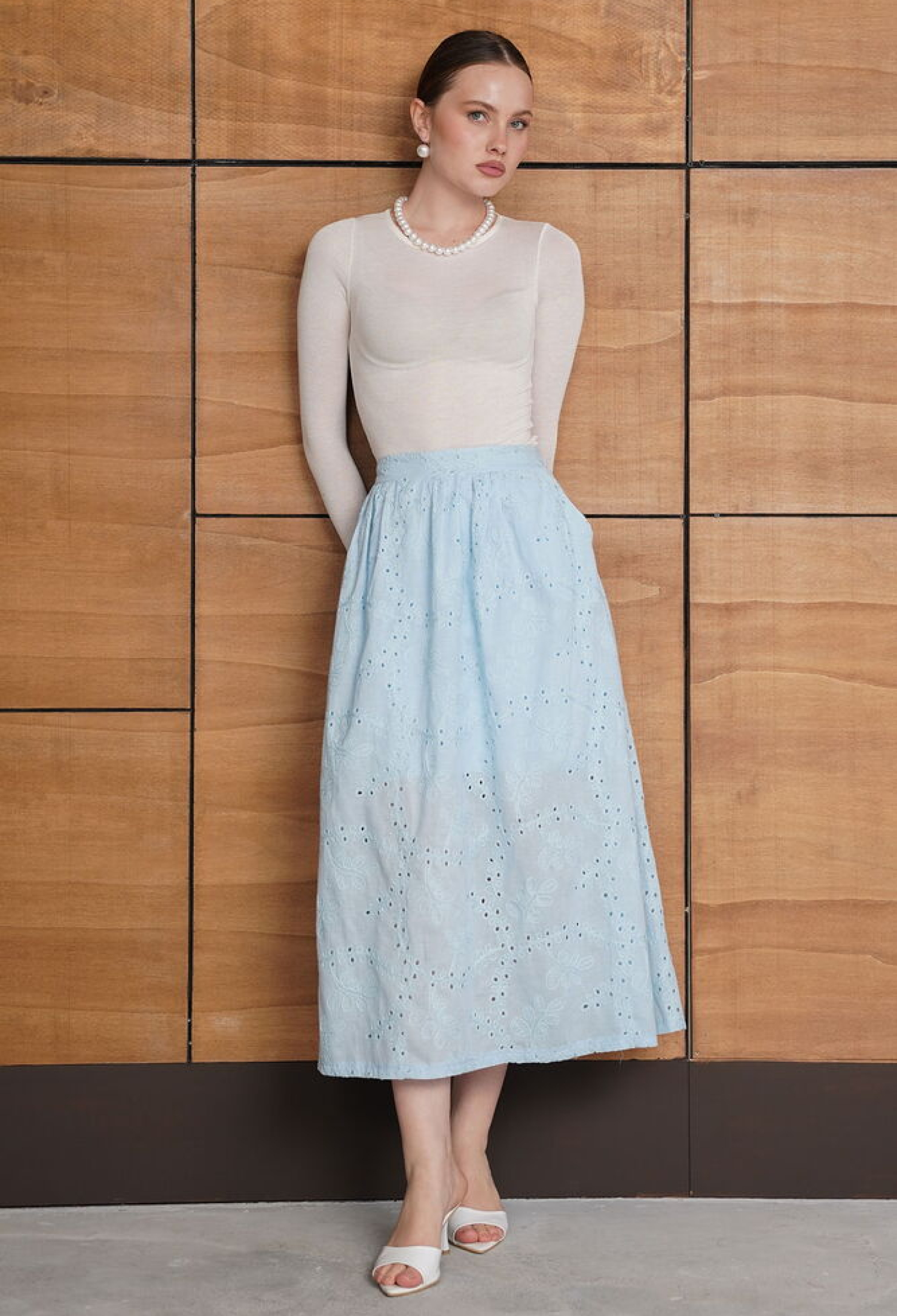 A-Line High Waist Midi Skirt - Brand: Topshow - Women & Kids, Baby Clothes Wholesale - TheBS Women