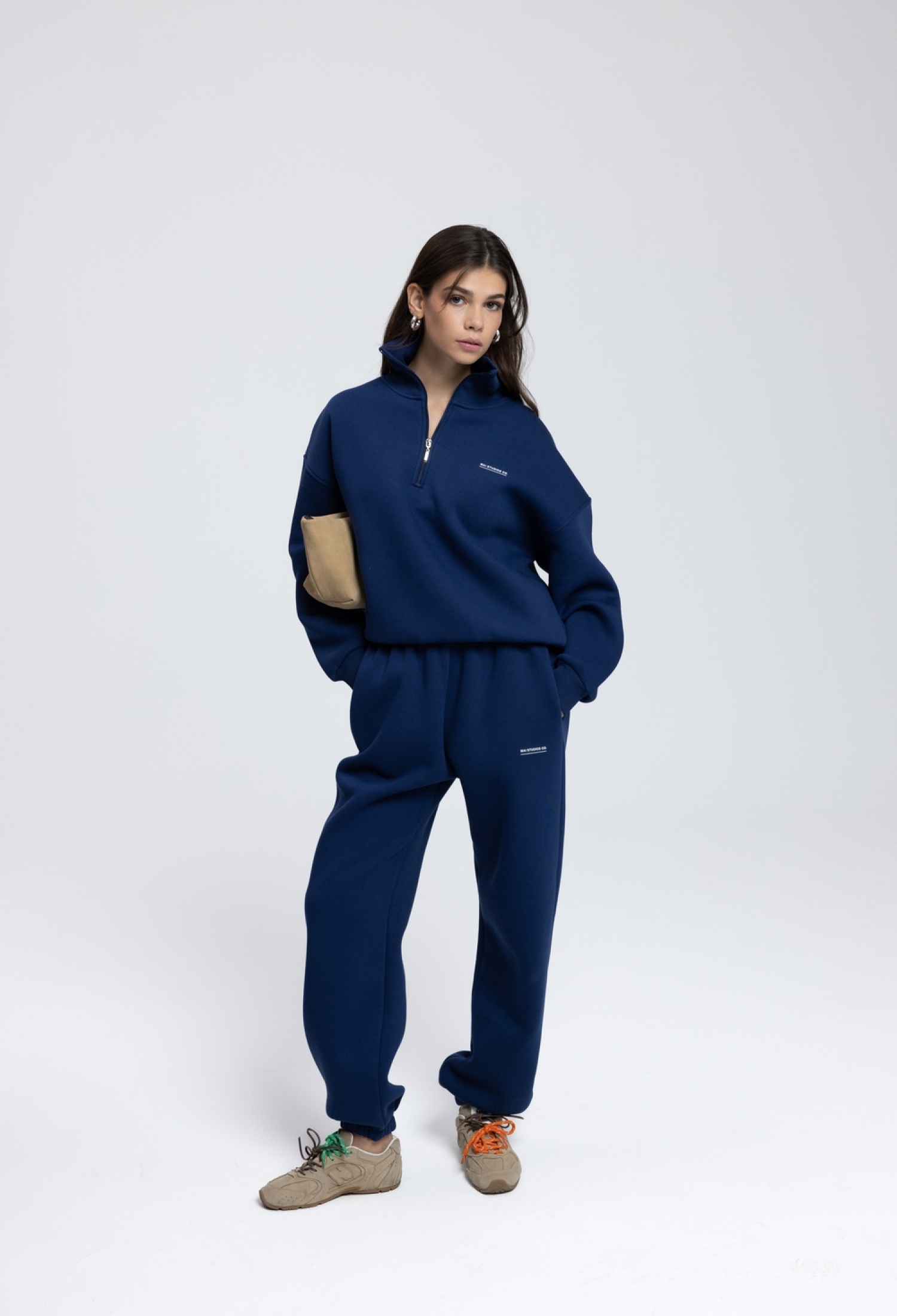NavyTracksuit - Casual Sport Streetwear Jogger - Brand: Mai Collection - Women & Kids, Baby Clothes Wholesale - TheBS Women