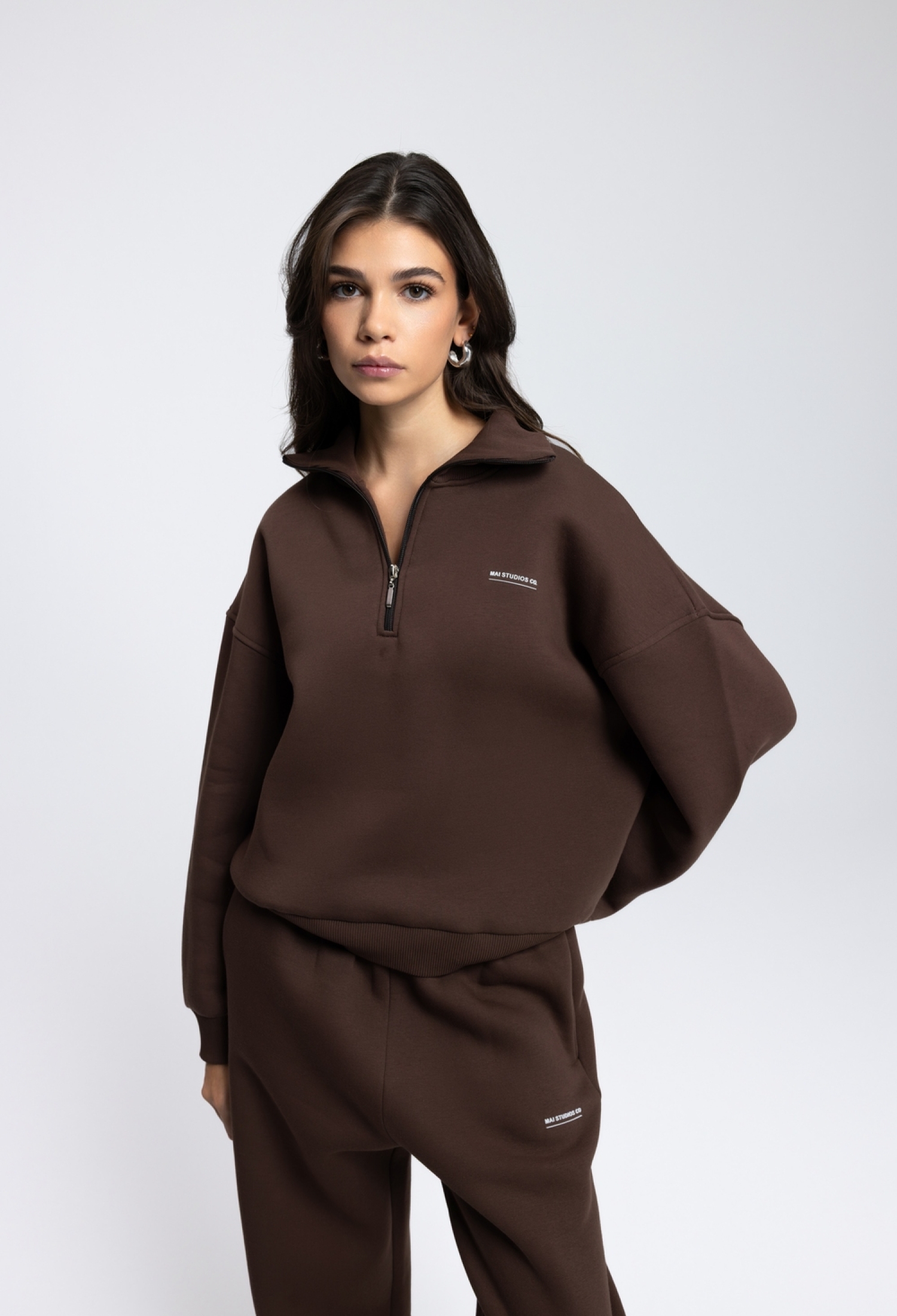 Oversized Fit Tracksuit With Balloon Leg Joggers - Brand: Mai Collection - Women & Kids, Baby Clothes Wholesale - TheBS Women