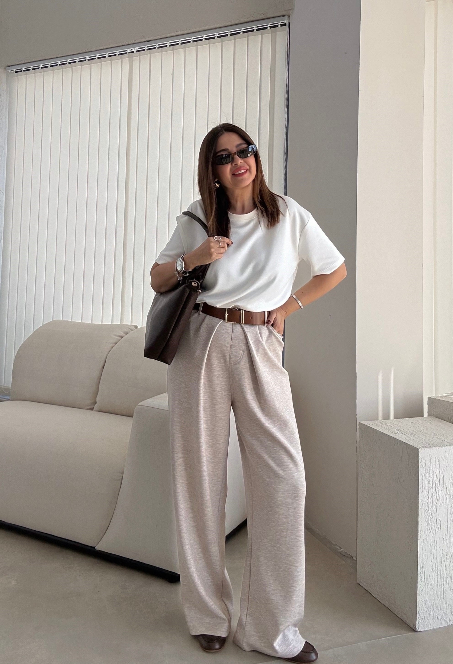 Casual Elegant Palazzo Pants With Wide Leg - Brand: Cream Rouge - Women & Kids, Baby Clothes Wholesale - TheBS Women