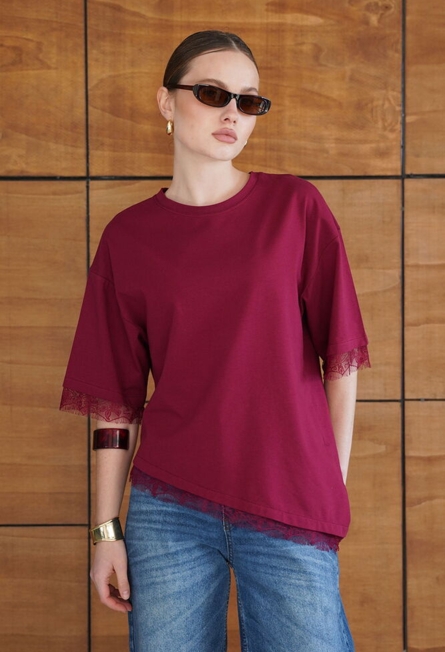 Blouse With Half Sleeves And Round Neck - Brand: Topshow - Women & Kids, Baby Clothes Wholesale - TheBS Women