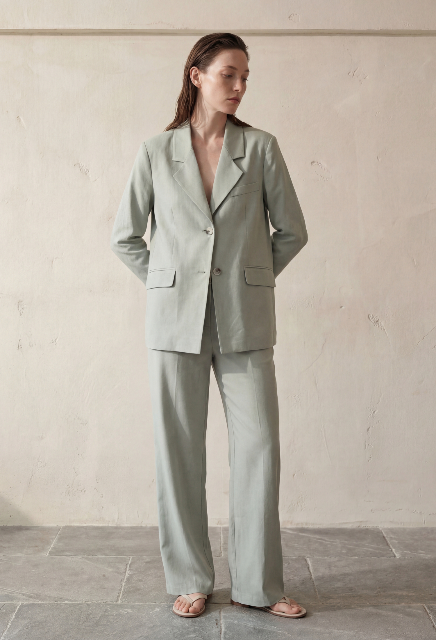 Grey Single-Breasted Blazer Jacket - Brand: My Fashion - Women & Kids, Baby Clothes Wholesale - TheBS Women