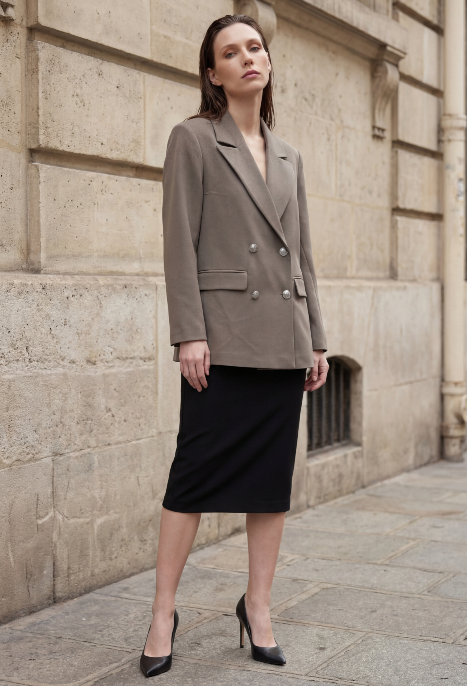 Double-Breasted Formal Jacket - Brand: My Fashion - Women & Kids, Baby Clothes Wholesale - TheBS Women