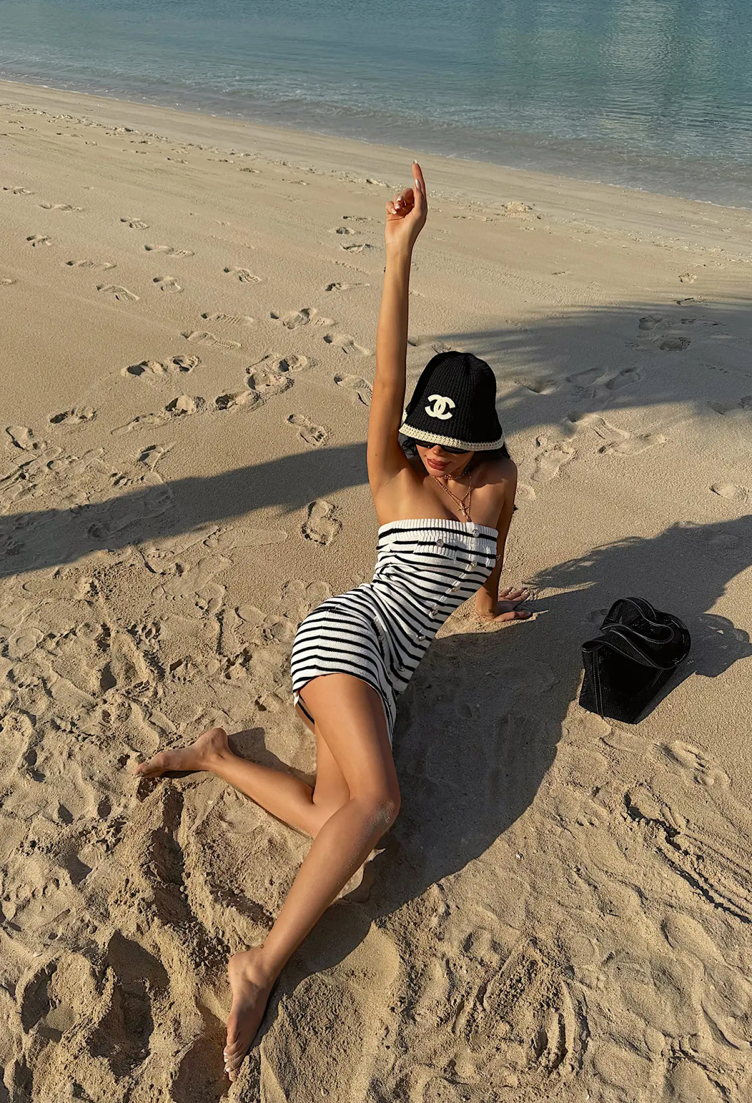 Striped Bodycon Mini Dress - Brand: EYYO ATELIER - Women & Kids, Baby Clothes Wholesale - TheBS Women