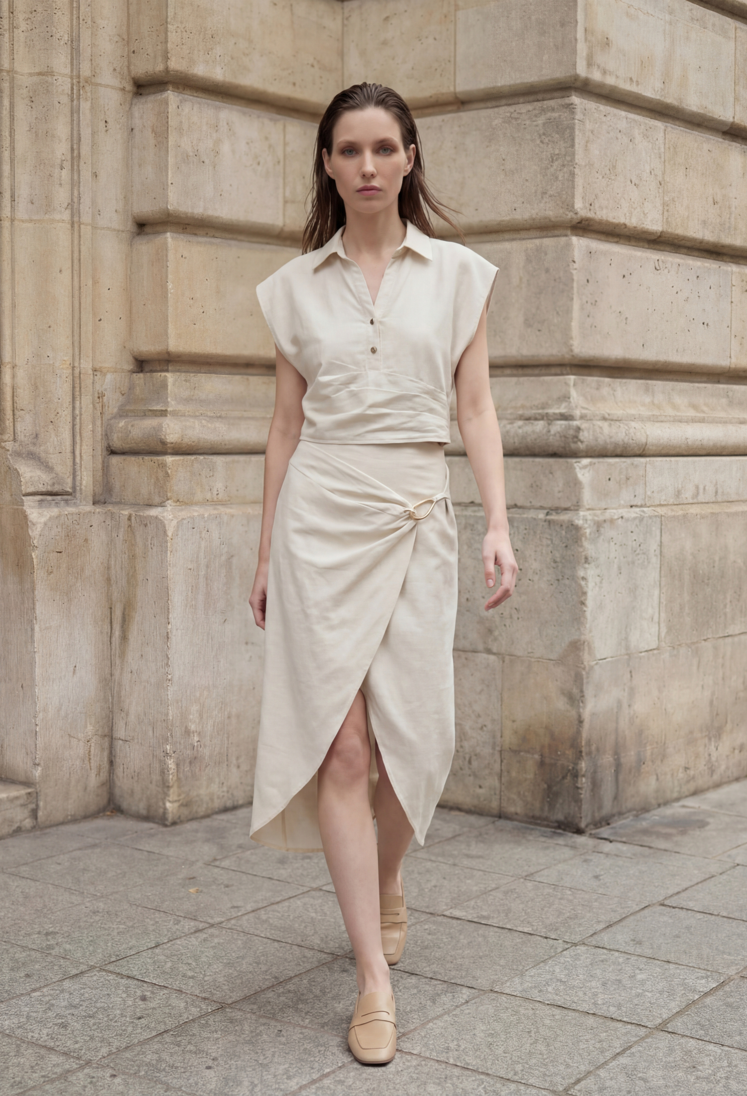 Elegant Wrap Midi Suit - Brand: My Fashion - Women & Kids, Baby Clothes Wholesale - TheBS Women