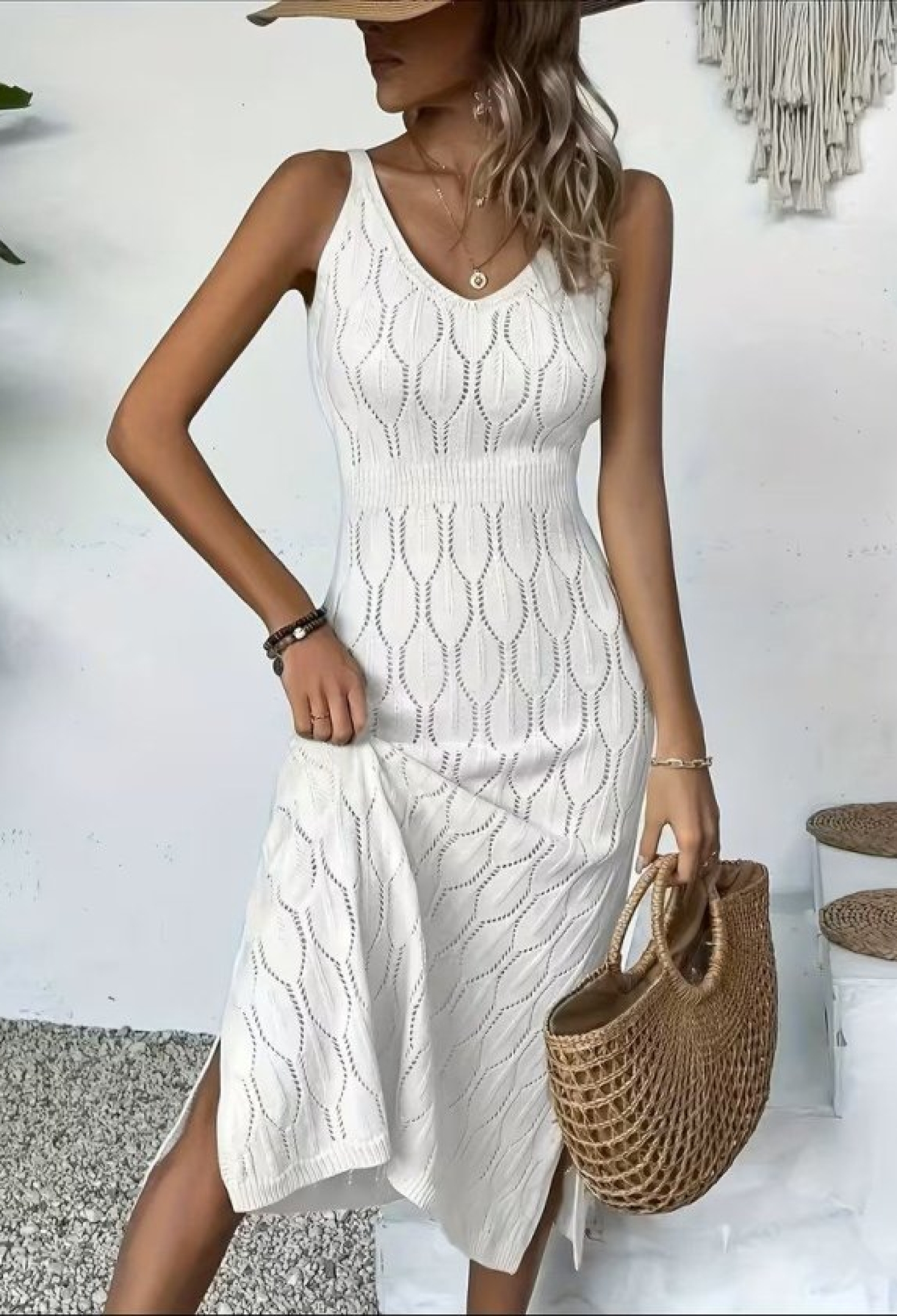 Bodycon V-Neck Midi Dress With Cap Sleeves - Brand: Janes - Women & Kids, Baby Clothes Wholesale - TheBS Women