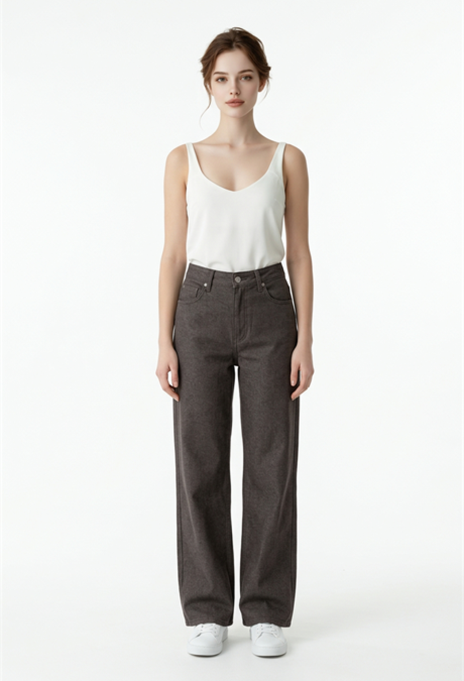 Chinos Pants – High Waist Straight LegWork & Casual - Brand: Levure - Women & Kids, Baby Clothes Wholesale - TheBS Women