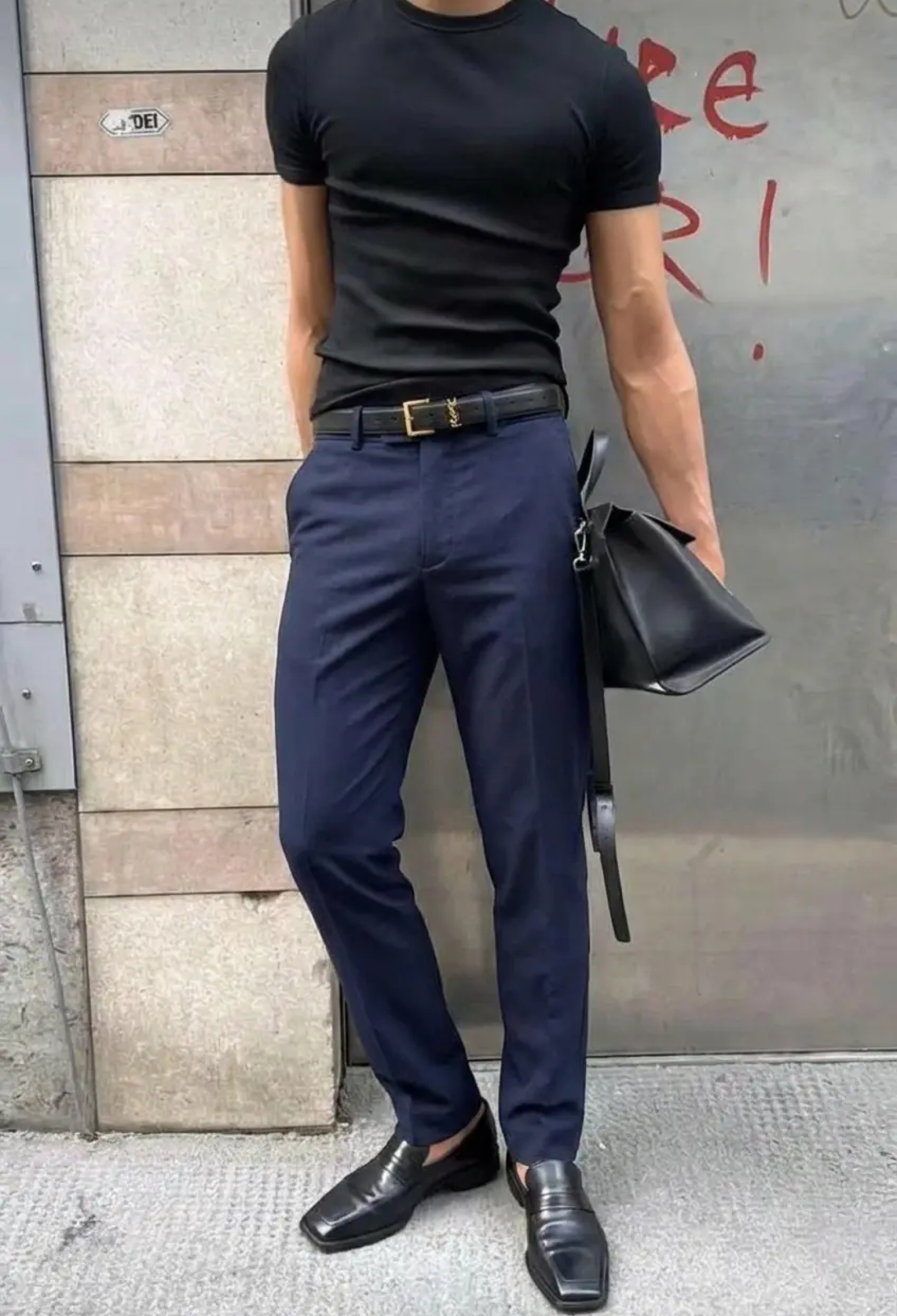 NavyChinos Pants - Formal Elegant Casual - Brand: EYYO ATELIER - Women & Kids, Baby Clothes Wholesale - TheBS Women