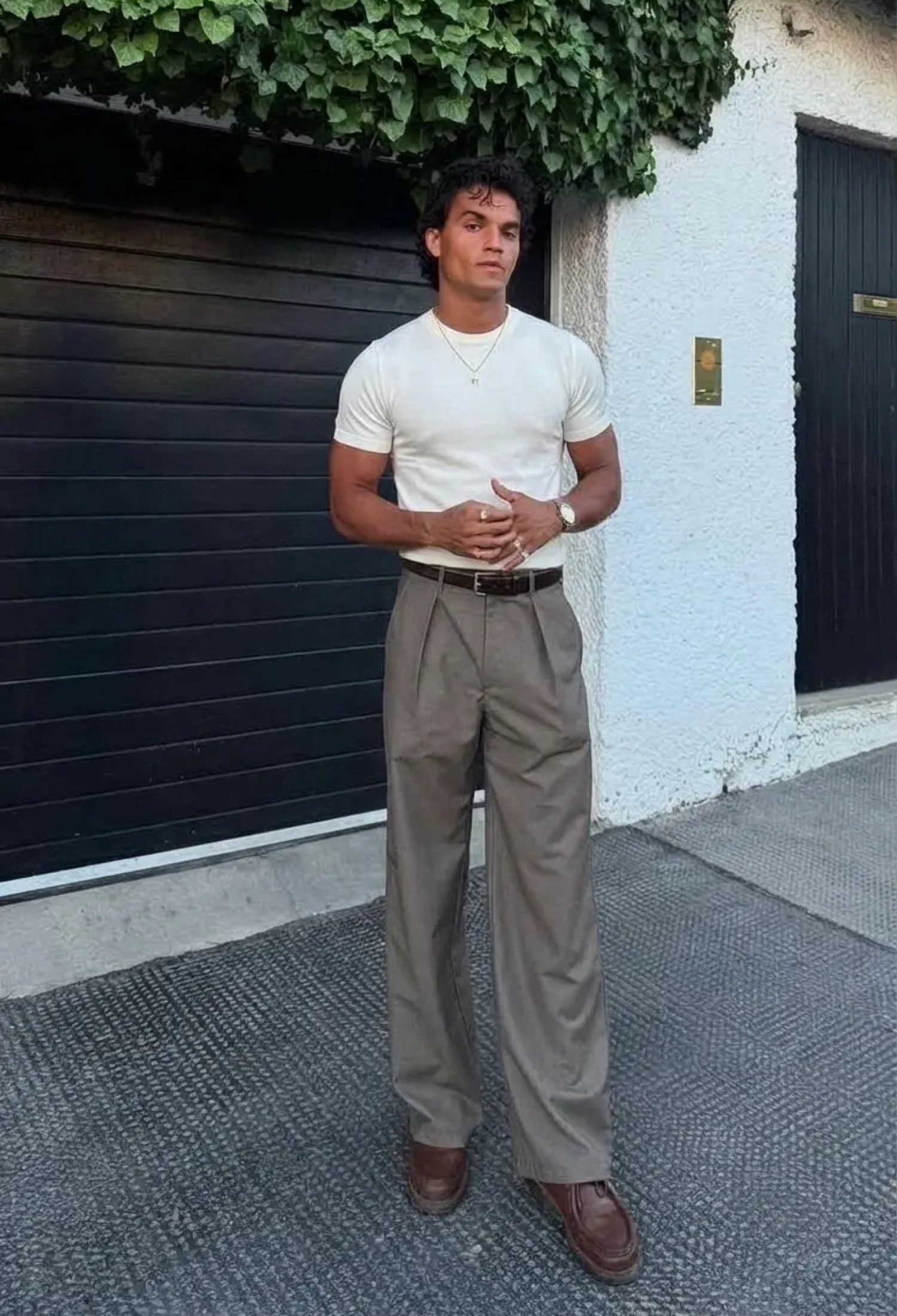 Fitted Casual Shirt With Round Neck - Brand: EYYO ATELIER - Women & Kids, Baby Clothes Wholesale - TheBS Women