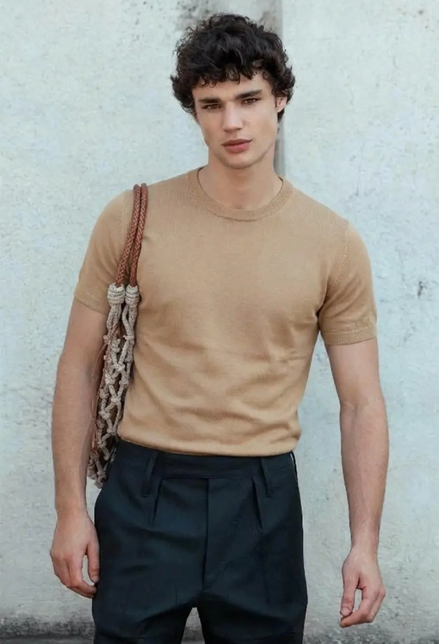 Beige Casual Elegant Preppy Slim Fit Shirt - Brand: EYYO ATELIER - Women & Kids, Baby Clothes Wholesale - TheBS Women