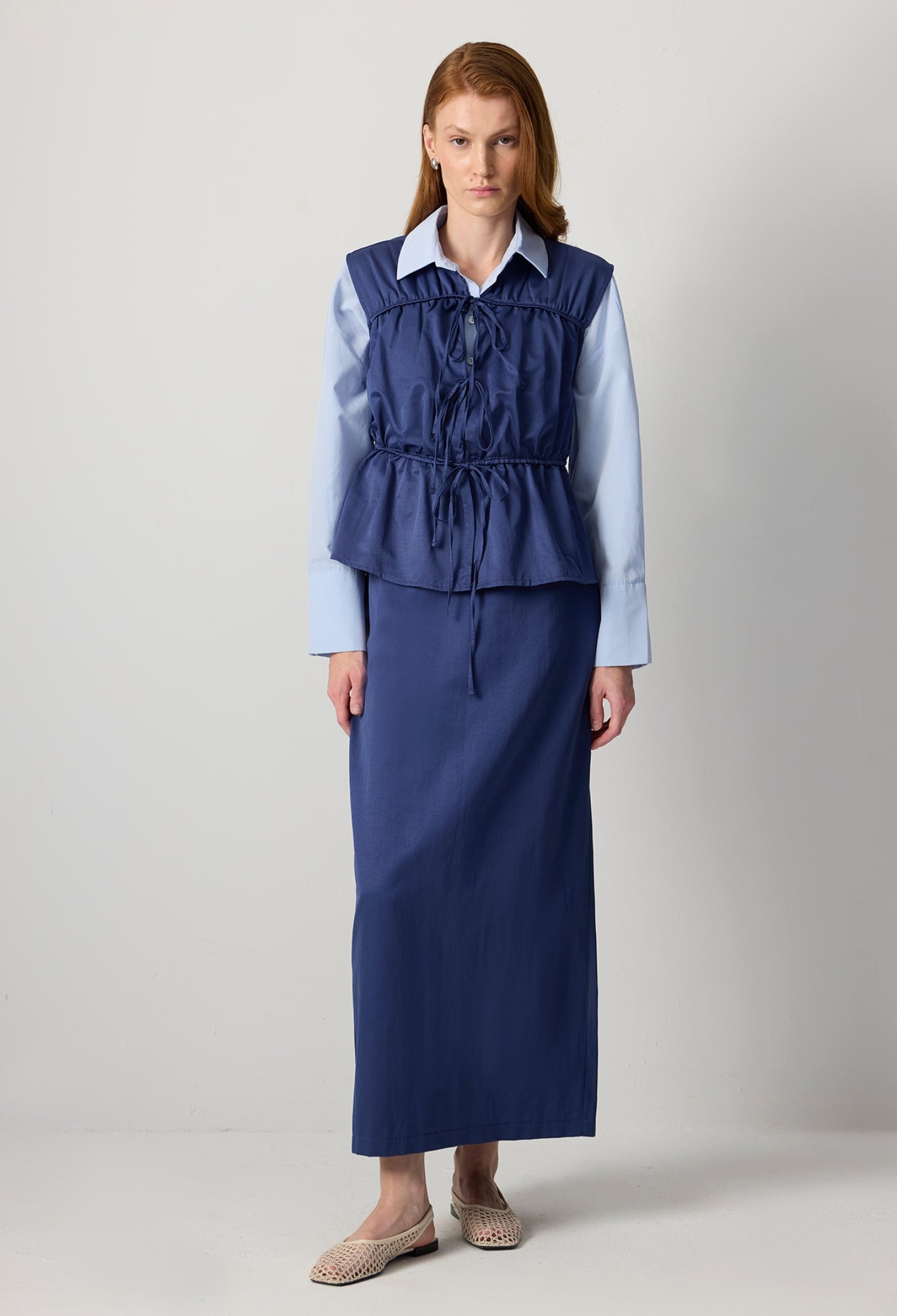 Elegant Tie Closure Vest - Brand: Touche Prive - Women & Kids, Baby Clothes Wholesale - TheBS Women