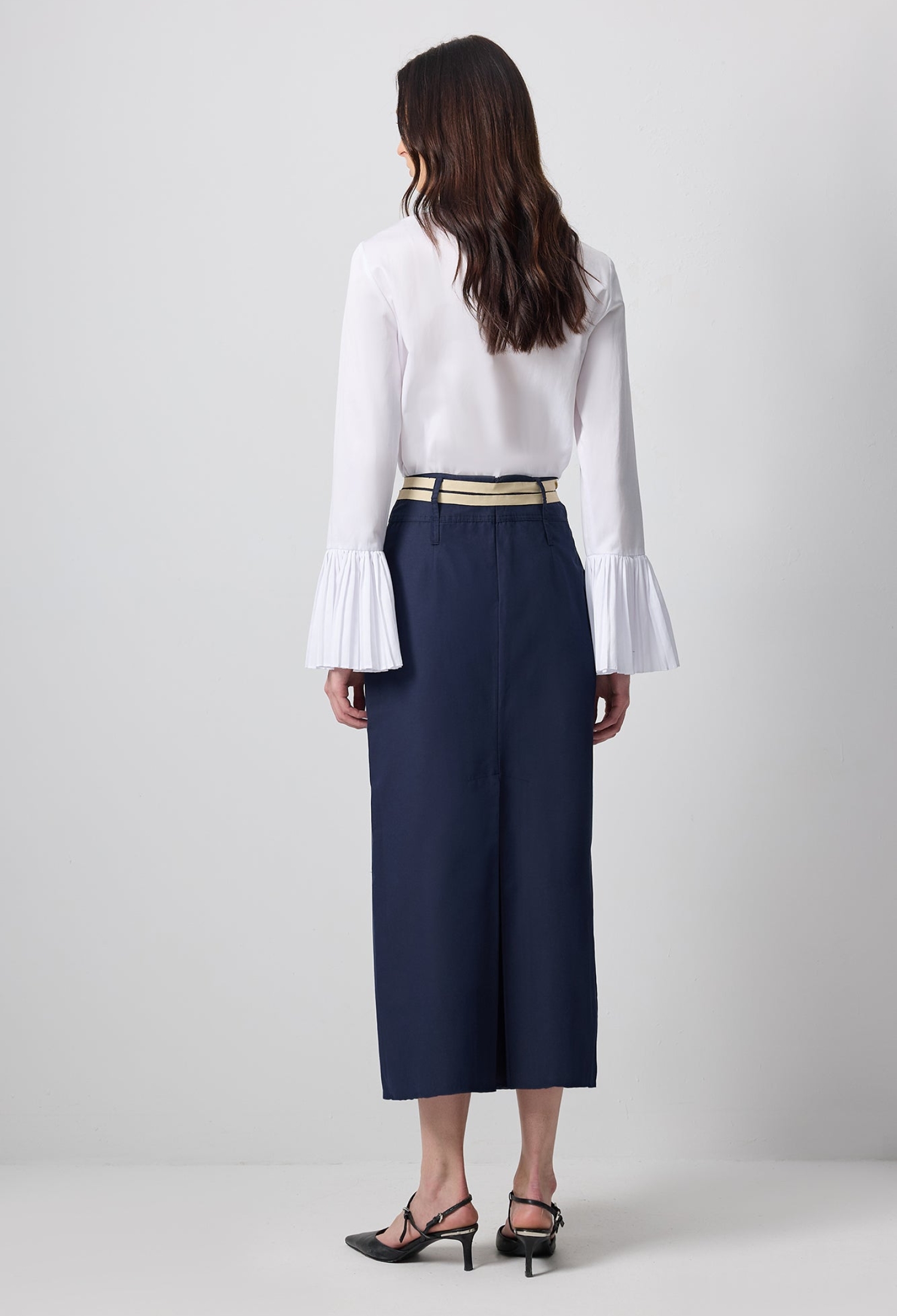 Pencil Skirt With High Waist Tie Closure - Brand: Touche Prive - Women & Kids, Baby Clothes Wholesale - TheBS Women